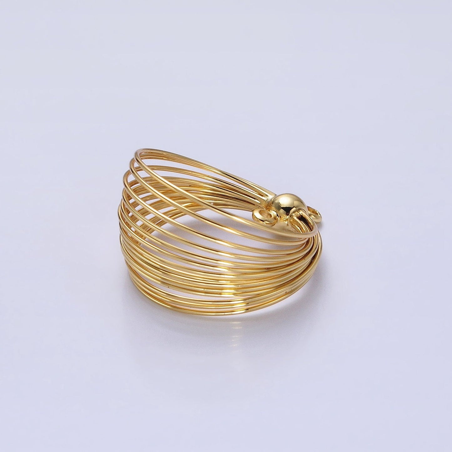 Gold Plated Wire Round Layer Charm for Necklace Earring Component Jewelry Making Z171 Z172