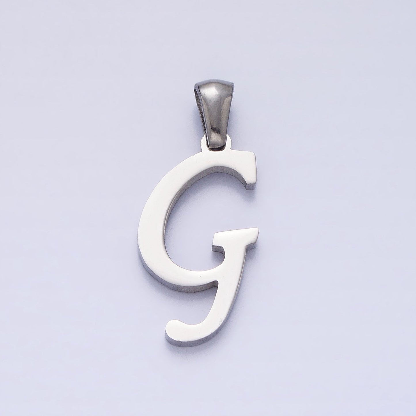 Stainless Steel Custom Script Initial Necklace Charm Alphabet pendant DIY Letter Name Personalized jewelry making Supply A326-A338