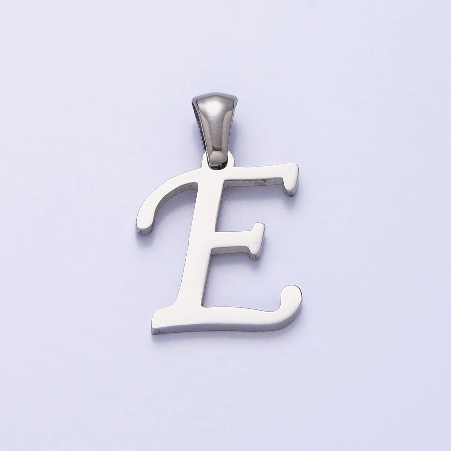 Stainless Steel Custom Script Initial Necklace Charm Alphabet pendant DIY Letter Name Personalized jewelry making Supply A326-A338