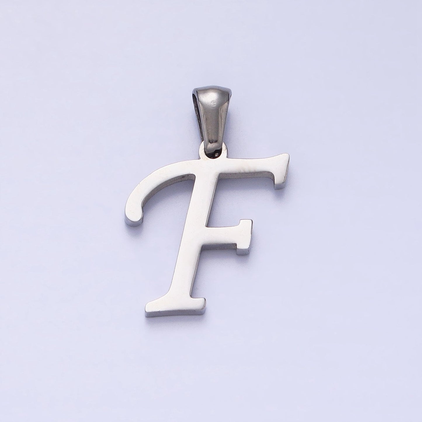 Stainless Steel Custom Script Initial Necklace Charm Alphabet pendant DIY Letter Name Personalized jewelry making Supply A326-A338