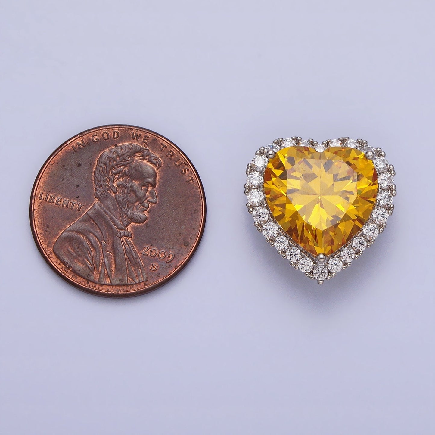 Clear, Pink, Yellow CZ Heart Shaped Spacer Beads, Micro-Pave Heart Charm for Silver Bracelet Necklace Pendants AA245 AA246 AA247
