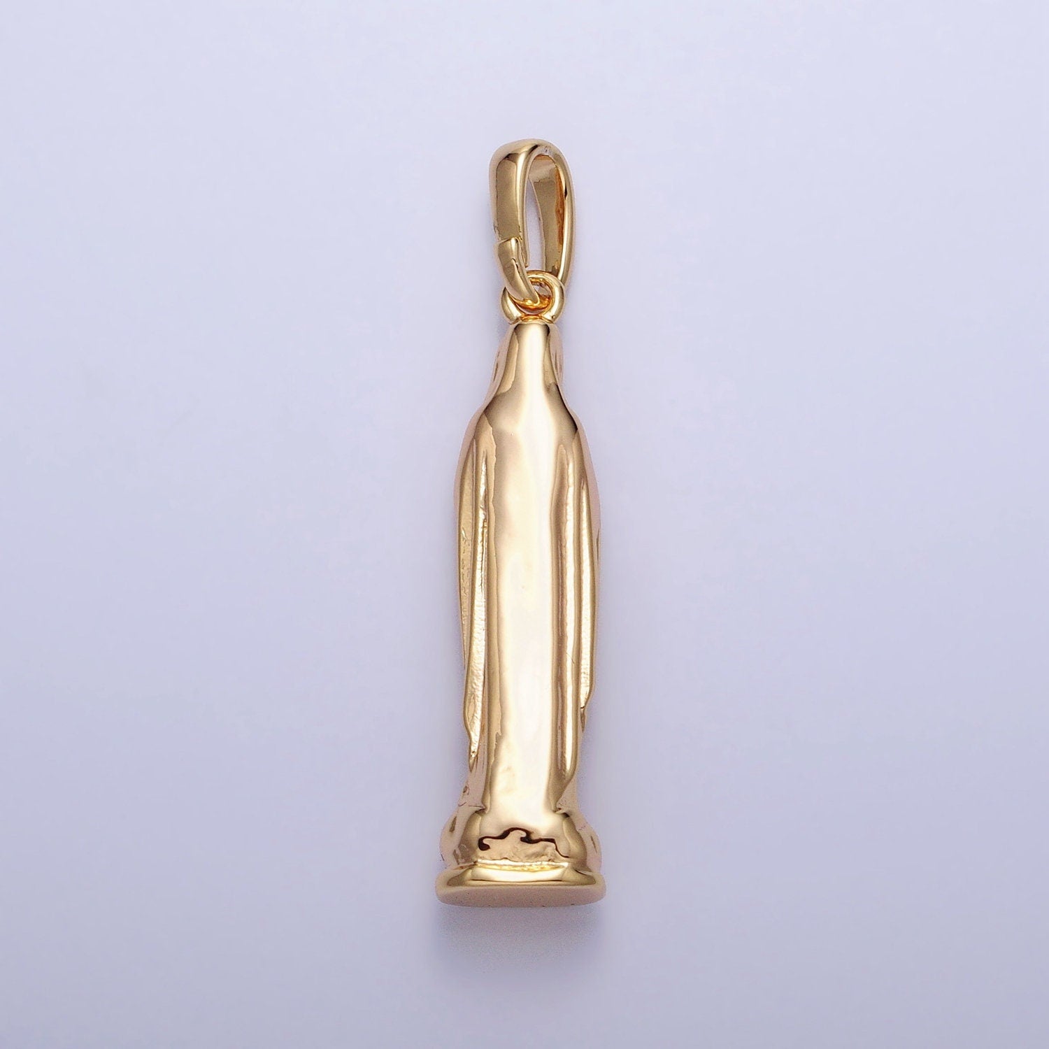 Gold, Silver Praying Mother Virgin Mary Charm Statue Religious Pendant | AA217 AA218