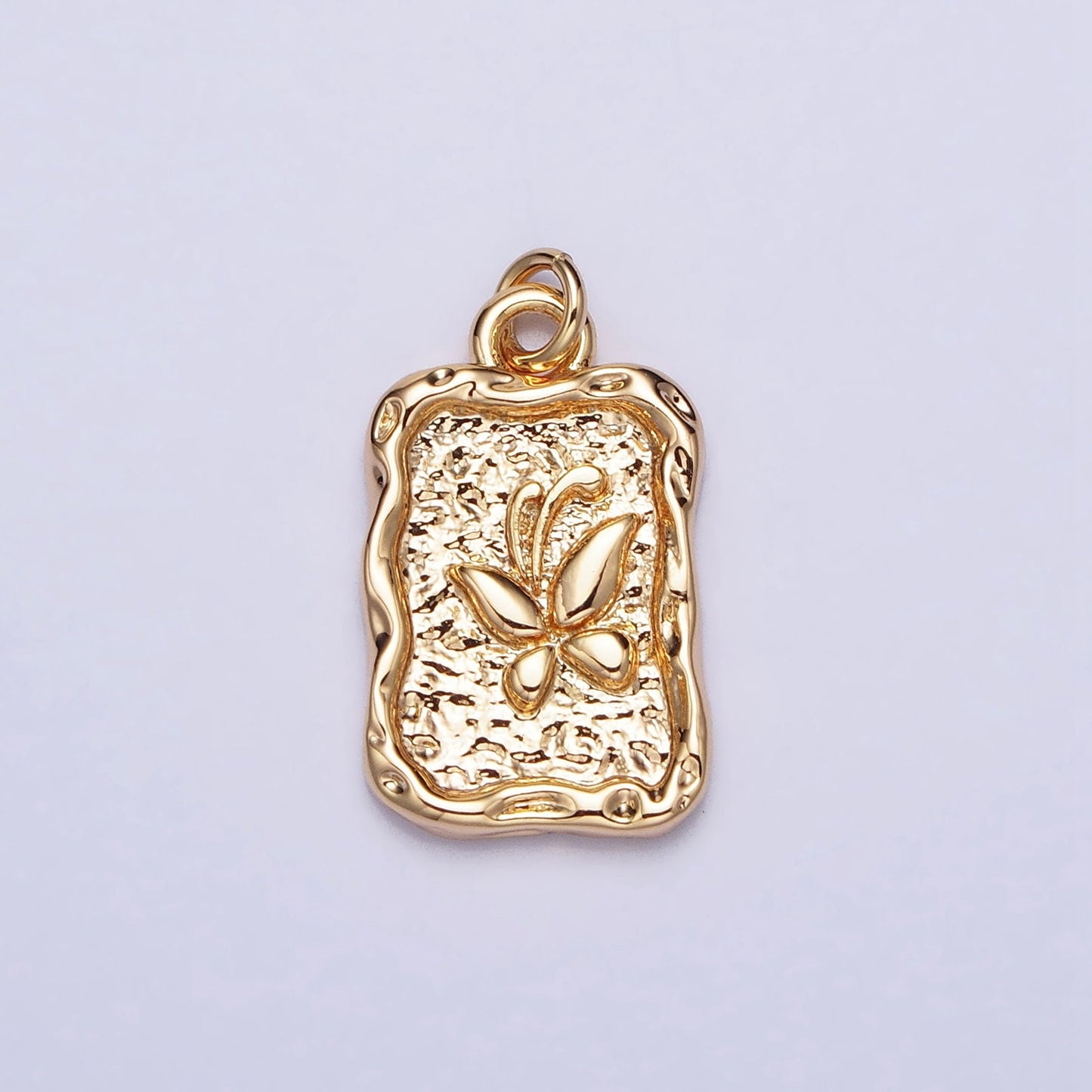 Mini Gold Beautiful Butterfly Charm Nature Spring Inspirational Insect Pendant Dainty Tile Charm Add on Charm for Bracelet Necklace AC393