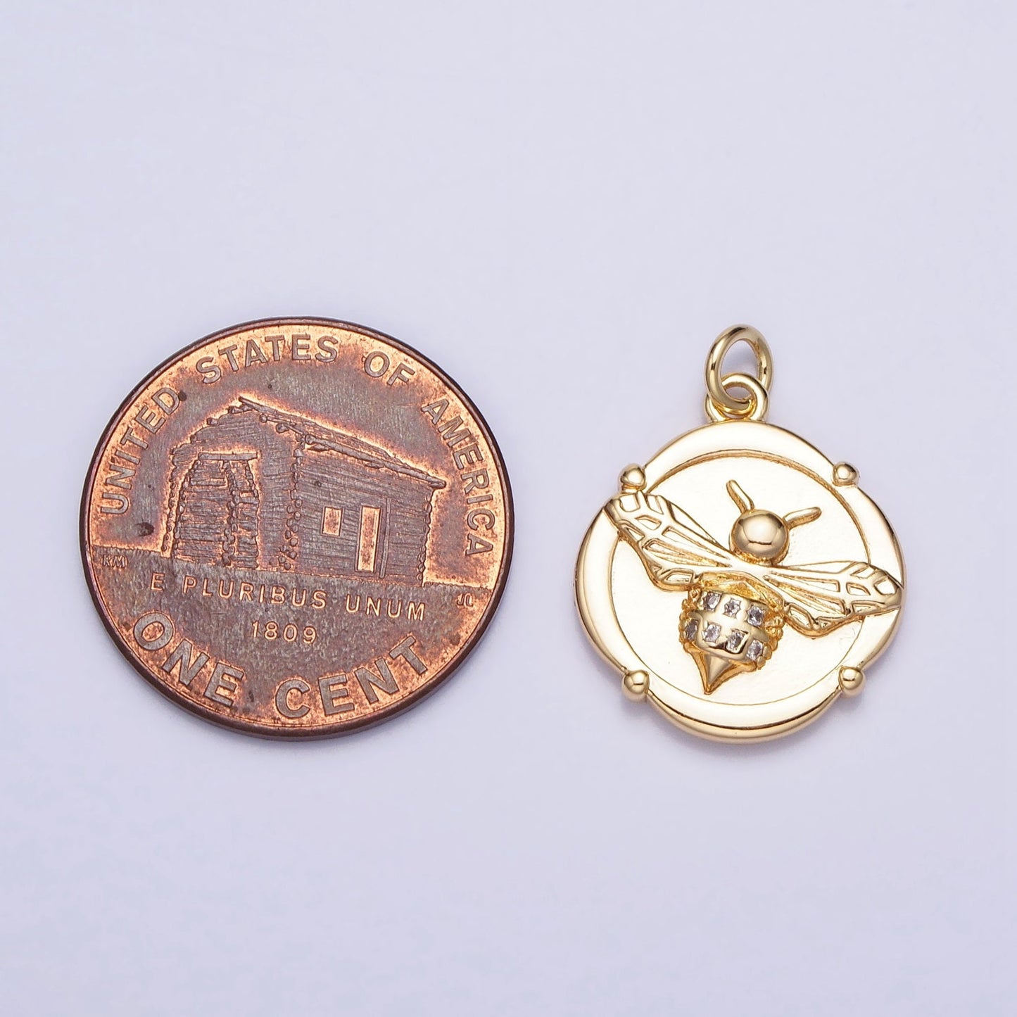 Small Gold Coin fly pendant necklace / insect Charm / silver fly charm / bug jewelry Inspired for Necklace Bracelet Earring Component AC689