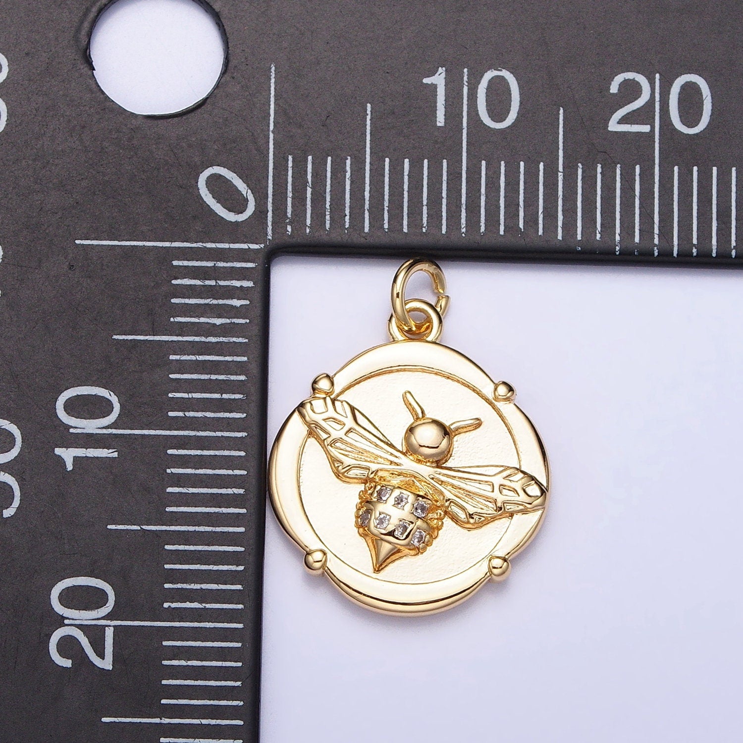 Small Gold Coin fly pendant necklace / insect Charm / silver fly charm / bug jewelry Inspired for Necklace Bracelet Earring Component AC689