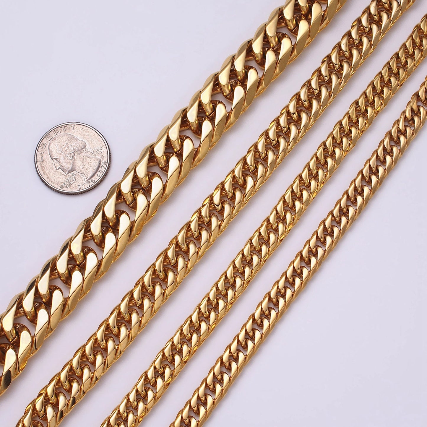 Miami Cuban Link Chain Bracelet 24k Gold Plated Hip Hop Stainless Steel 8mm-11mm Thick Bracelet for Men Father Day Gift Boy Friend Jewelry
