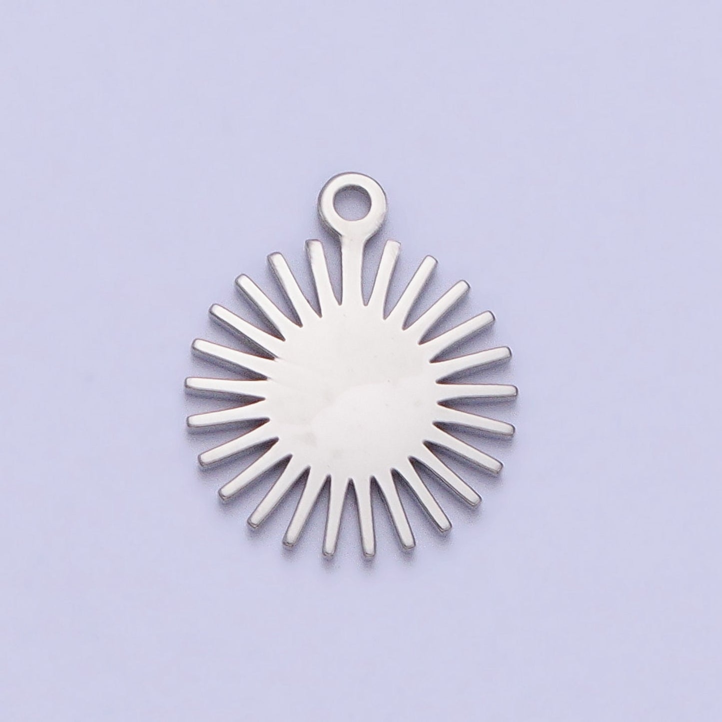 Mini Stainless Steel Sun Charm in Gold & Silver Celestial Pendant Lead Nickel Free Tarnish Free | P-889