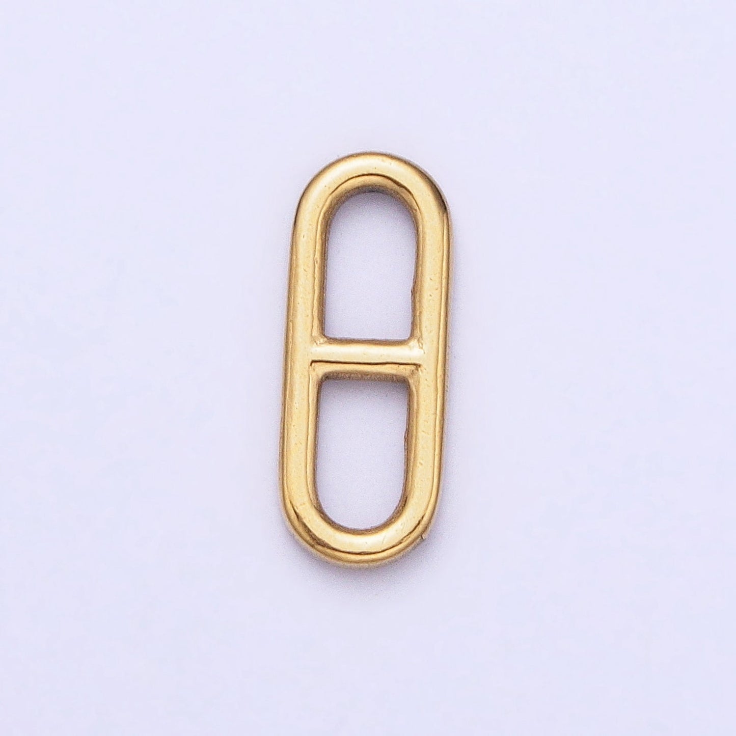 Stainless Steel Pill Oblong Paperclip Link Charm in Gold & Silver Elongated Link Chain for Necklace Bracelet Supply | P-898