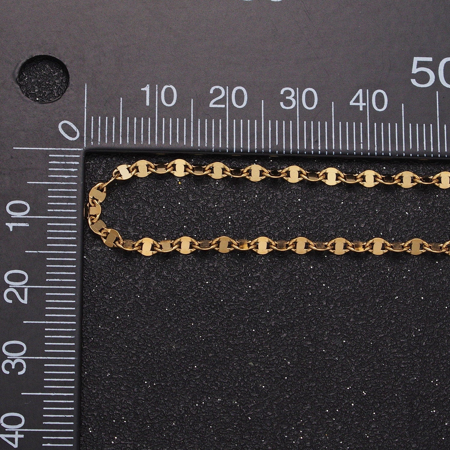 Dainty Mariner Link Chain Stainless Steel 2.5mm Anchor Unfinished Chain by Yard Lead Nickel Free Tarnish Free | ROLL-1352 ROLL-1353