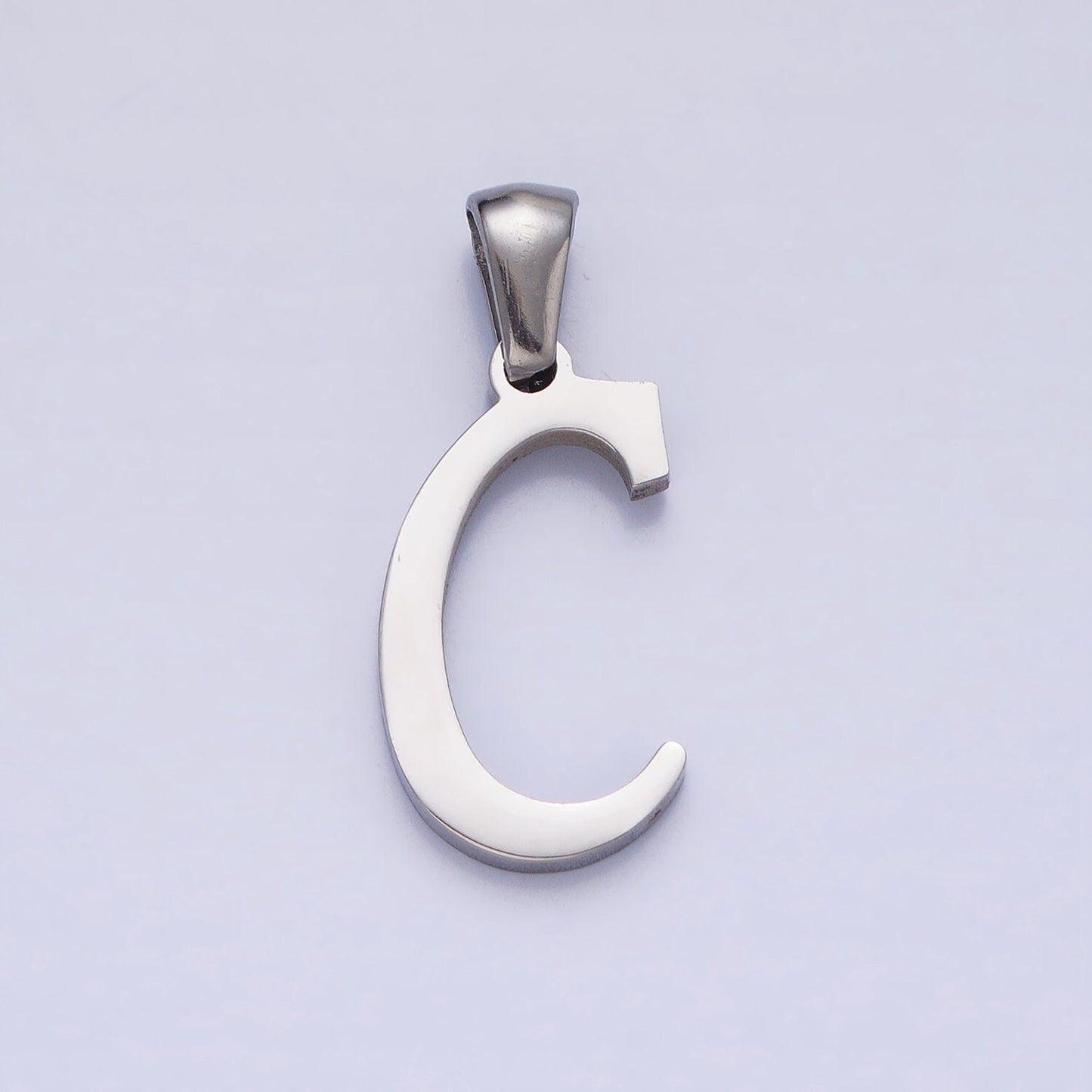 Stainless Steel Custom Script Initial Necklace Charm Alphabet pendant DIY Letter Name Personalized jewelry making Supply A326-A338