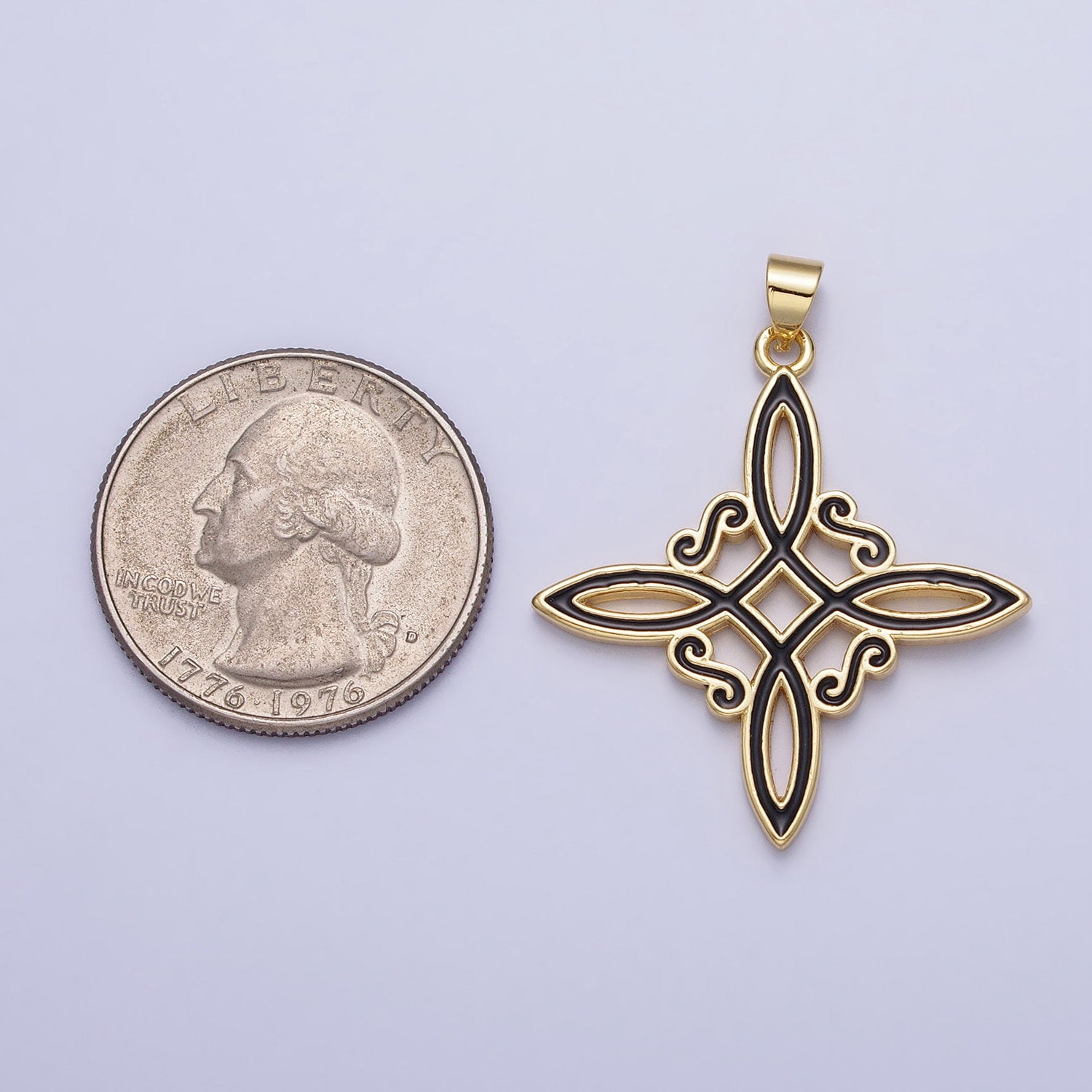 Gold Enamel Celtic knot pendant charms Cross Irish charm for Necklace component AA149 AA150