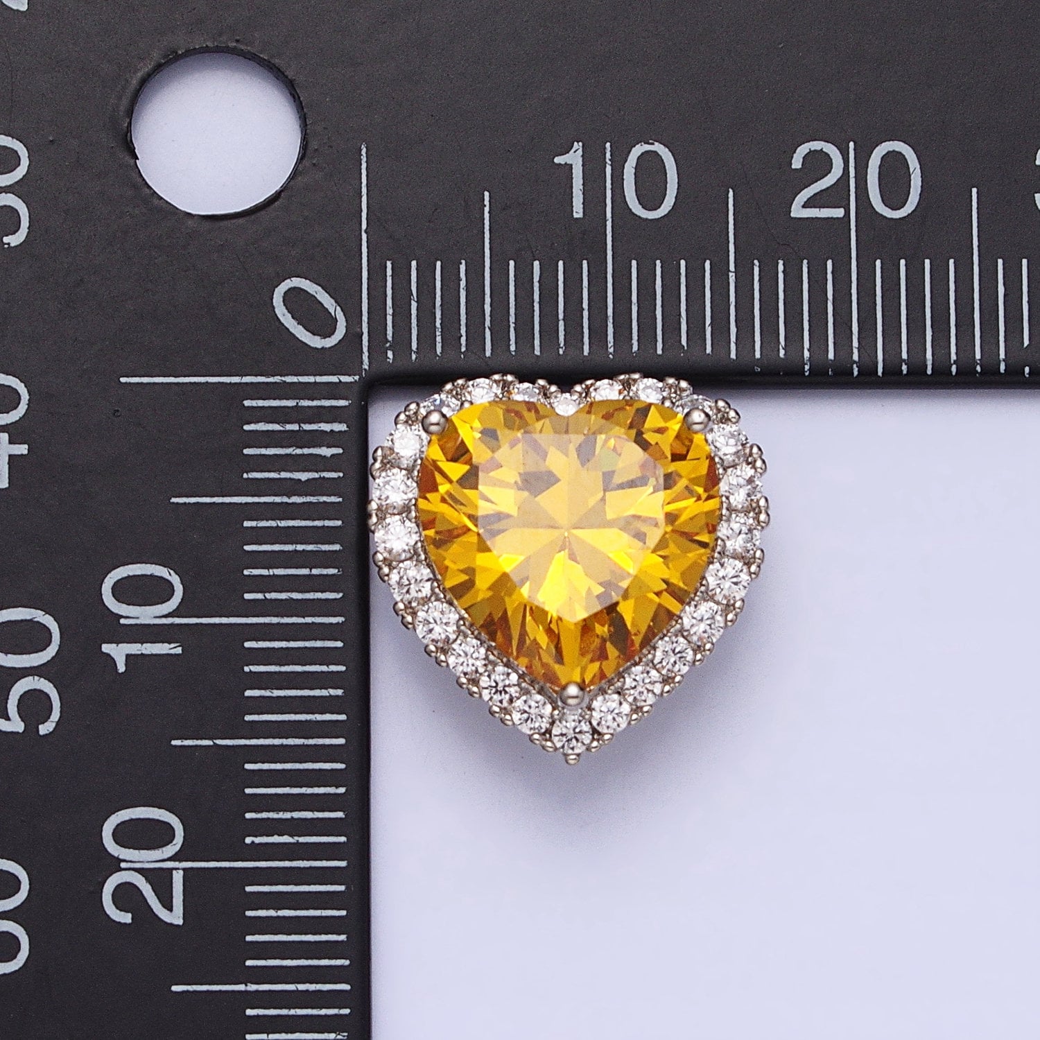 Clear, Pink, Yellow CZ Heart Shaped Spacer Beads, Micro-Pave Heart Charm for Silver Bracelet Necklace Pendants AA245 AA246 AA247