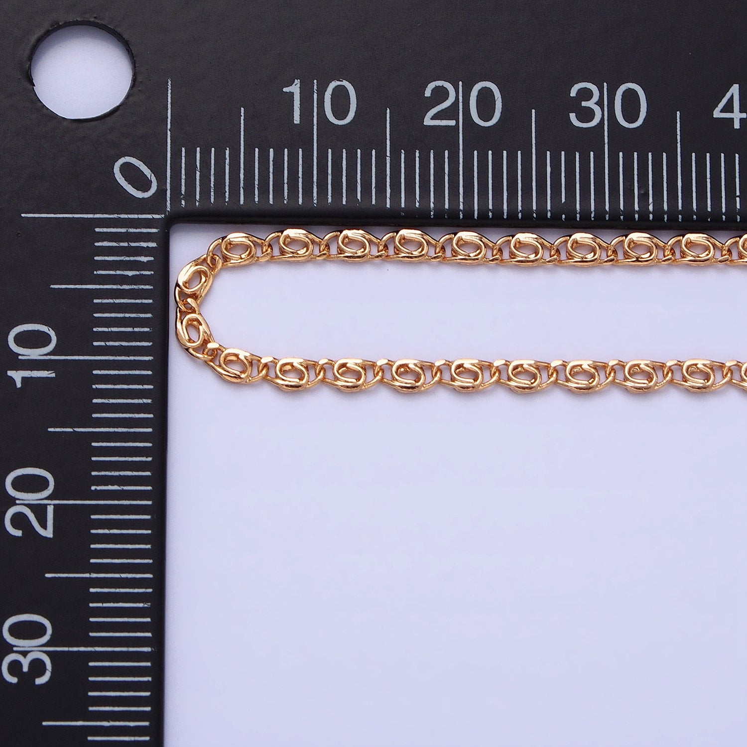 Dainty Scroll Chain Necklace 17.75 inch, 19.6 inch Long Ready to Wear Necklace in 18k Gold Filled WA1680
