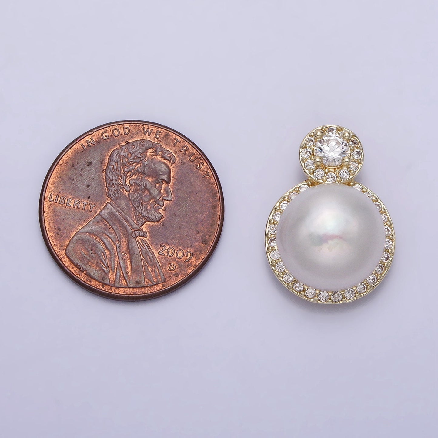 Minimalist Round Pave Genuine Shell Pearl Pendant Minimalist Bridal Wedding Jewelry, Micropave CZ Pearl Pendant For DIY Jewerly Making aa412