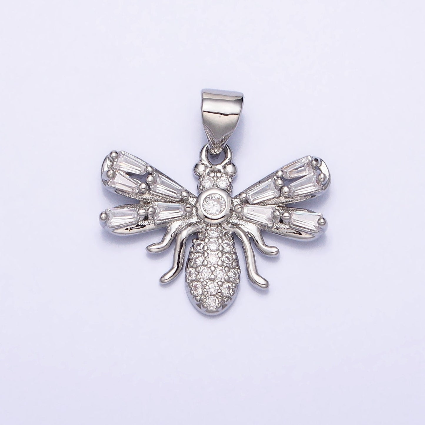 16K Gold Filled Fly Charm Insect Pendant Spirit Animal Micro Pave Mosquito Charm Pendant AA382 AA383