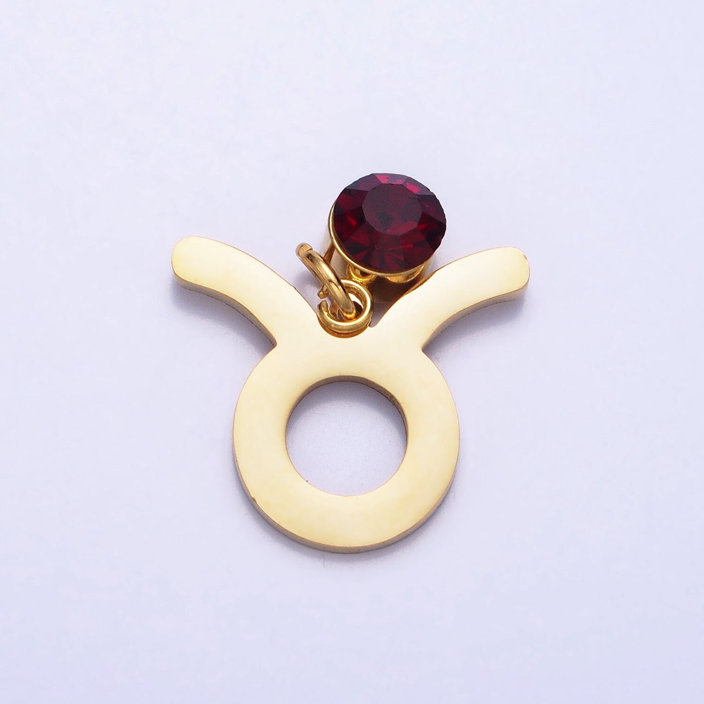 Add on Small Gold Zodiac Charms Birthstone CZ Astrological Zodiac Signs Symbols, Birthday Personalized Horoscope Charm Stainless Steel