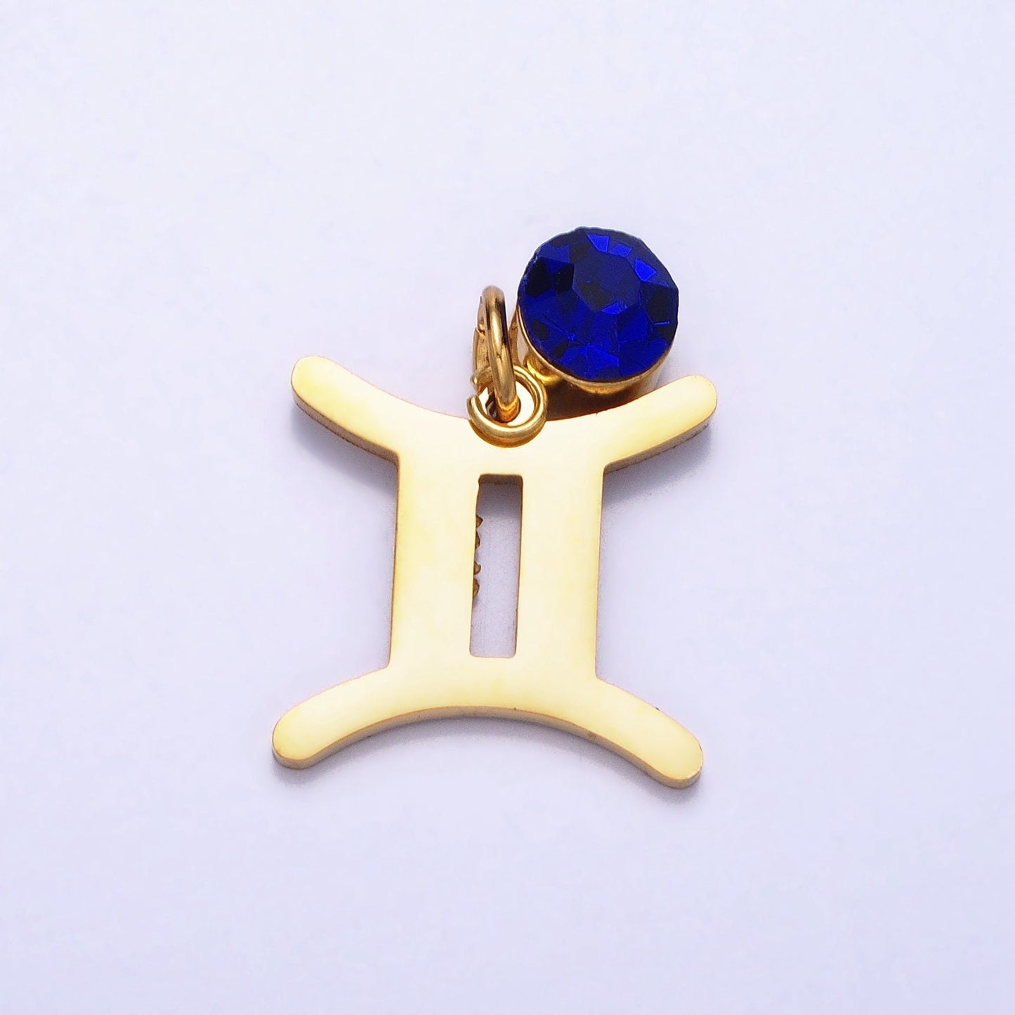 Add on Small Gold Zodiac Charms Birthstone CZ Astrological Zodiac Signs Symbols, Birthday Personalized Horoscope Charm Stainless Steel