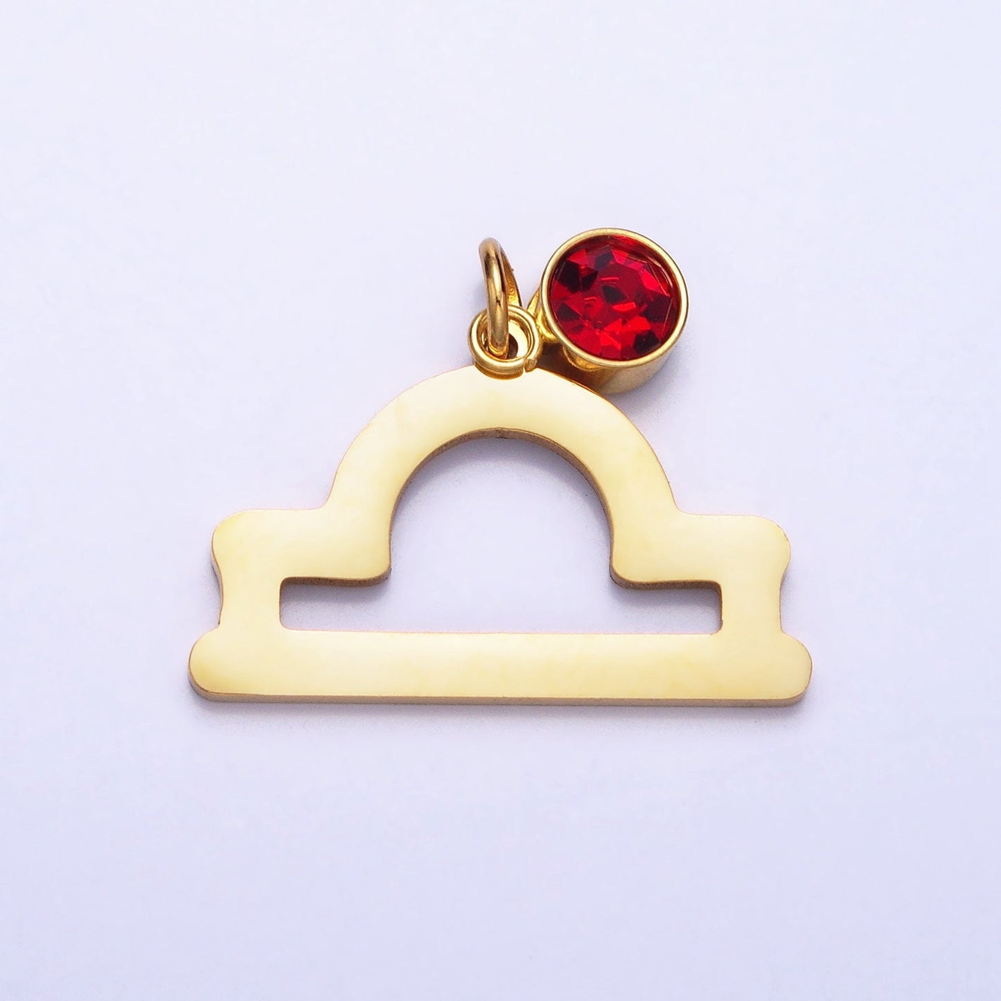 Add on Small Gold Zodiac Charms Birthstone CZ Astrological Zodiac Signs Symbols, Birthday Personalized Horoscope Charm Stainless Steel