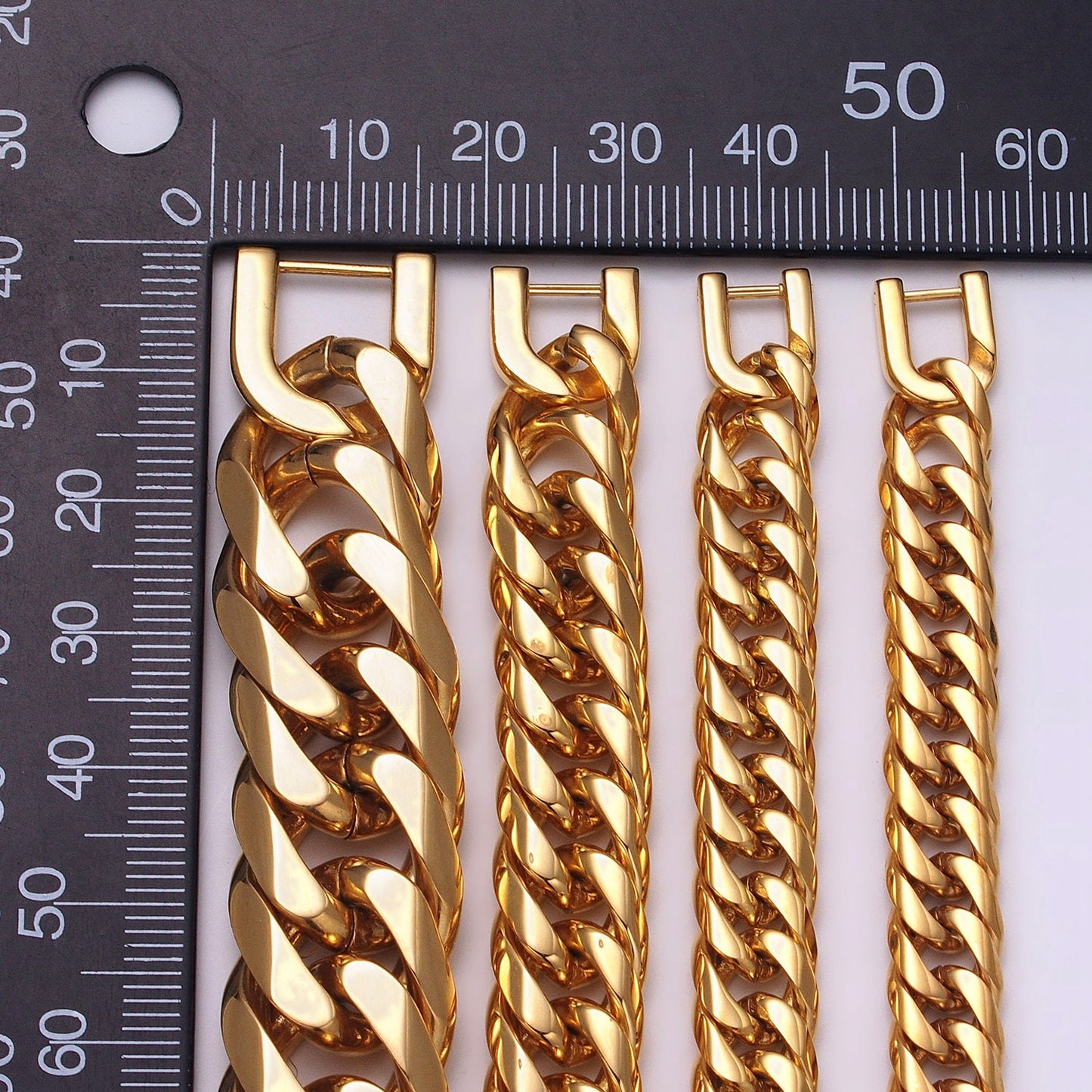 Miami Cuban Link Chain Bracelet 24k Gold Plated Hip Hop Stainless Steel 8mm-11mm Thick Bracelet for Men Father Day Gift Boy Friend Jewelry