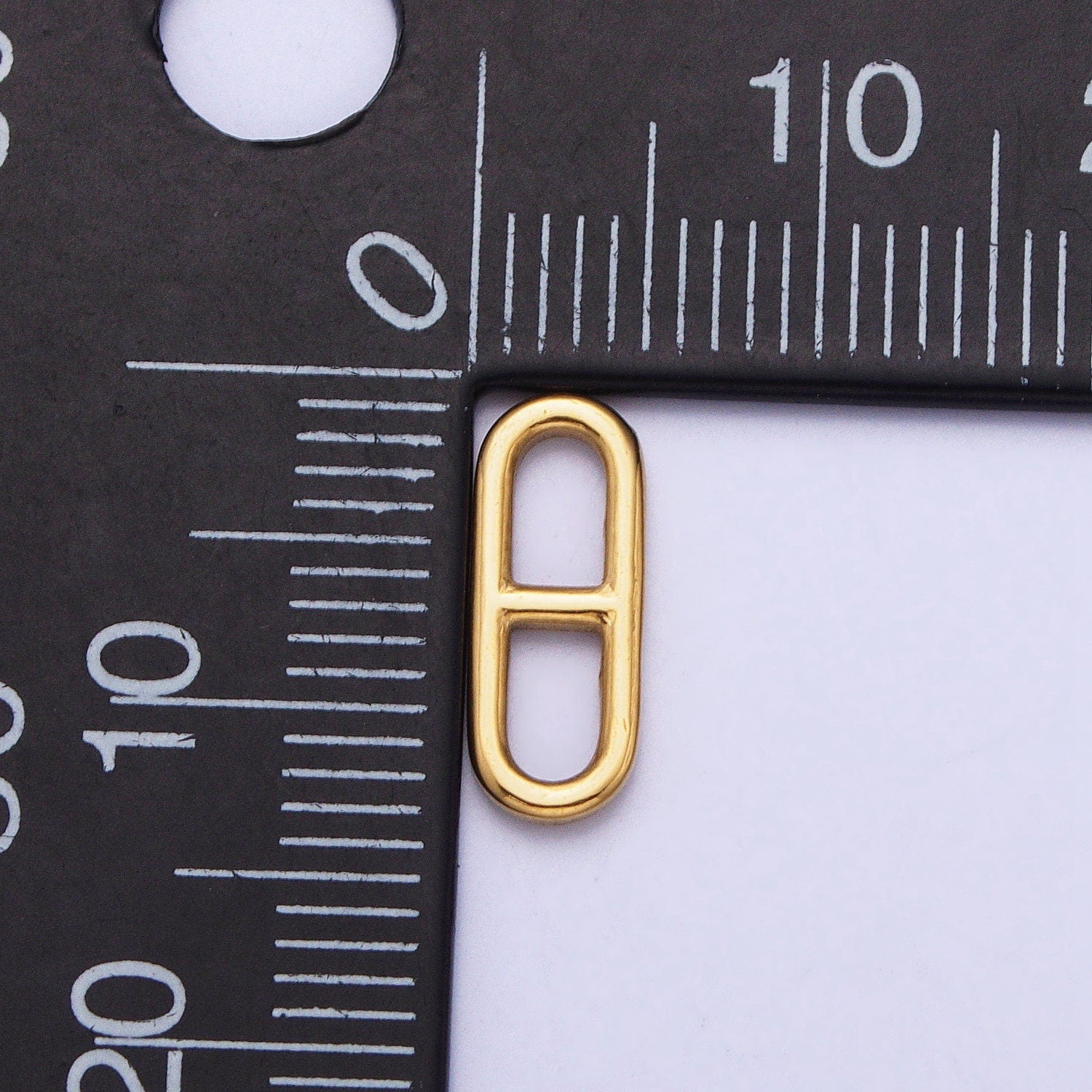 Stainless Steel Pill Oblong Paperclip Link Charm in Gold & Silver Elongated Link Chain for Necklace Bracelet Supply | P-898