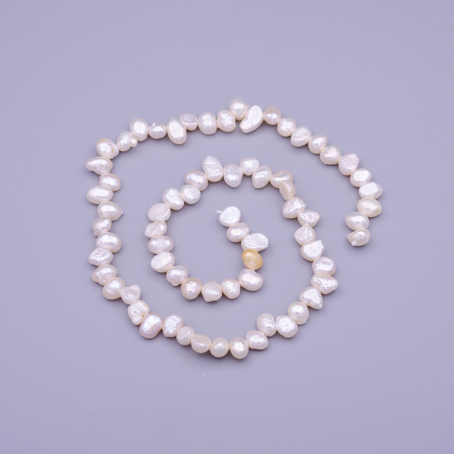 6.5mm-7.5mm white Nugget Seed freshwater pearls Small size pearl, genuine pearl bead strand supply for Jewelry Making WA-1317