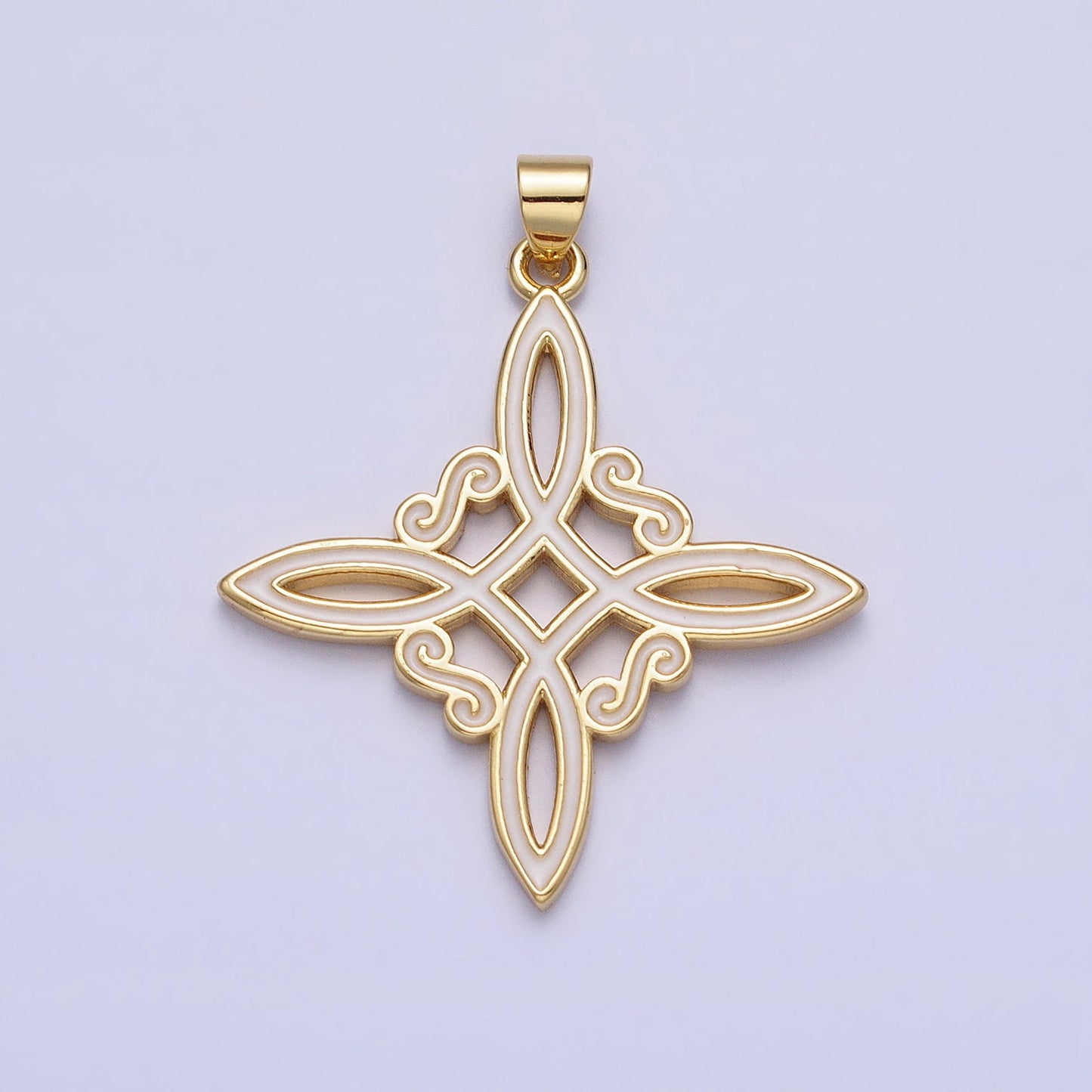 Gold Enamel Celtic knot pendant charms Cross Irish charm for Necklace component AA149 AA150