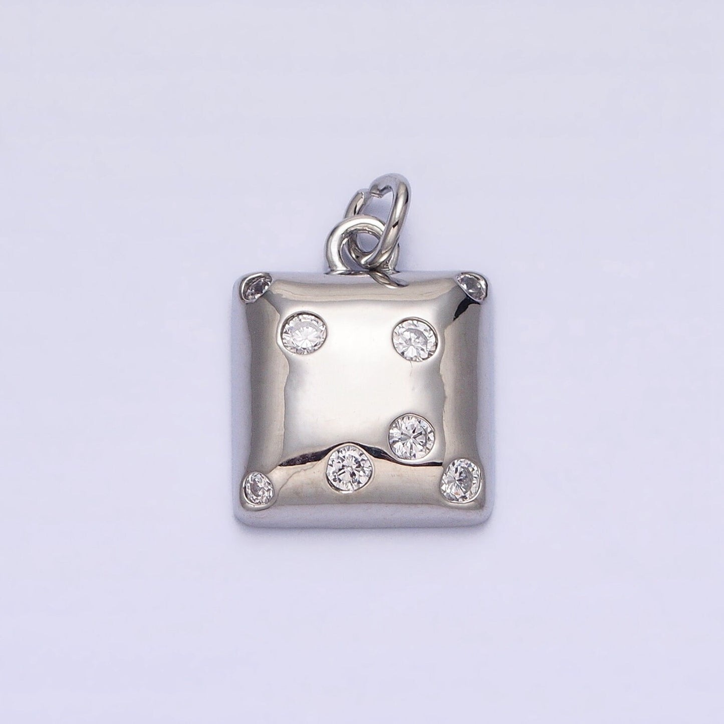 Gold Charm, Bubble Charm, Bubble Pendant, Bubble Square Charm, Tiny Bubble Charm 16k Gold Filled AC471