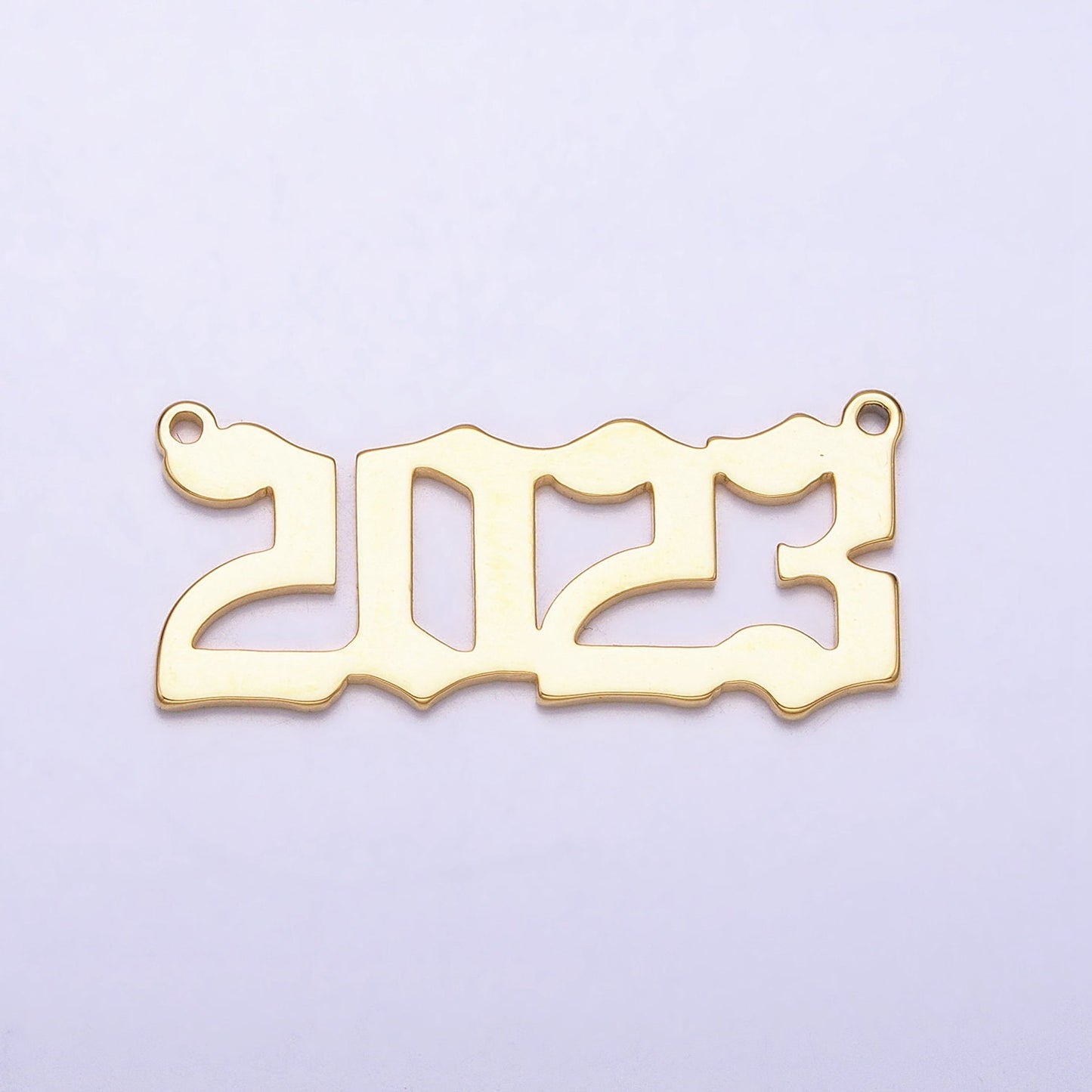 14K Gold Filled 2023 Year Charm Pendant, 2023 Graduation, Graduate Charm Pendant, DIY Handmade Jewelry Supply Y-851
