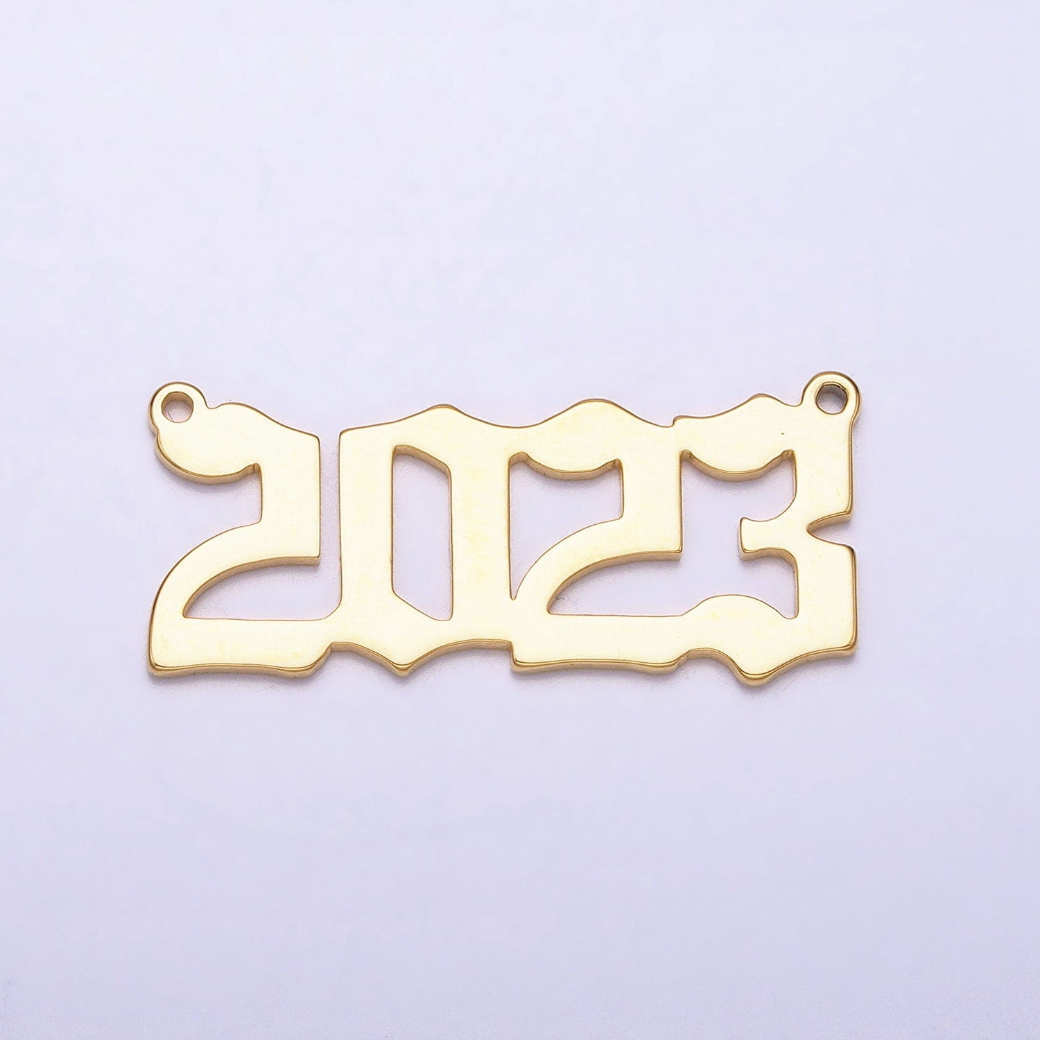 14K Gold Filled 2023 Year Charm Pendant, 2023 Graduation, Graduate Charm Pendant, DIY Handmade Jewelry Supply Y-851