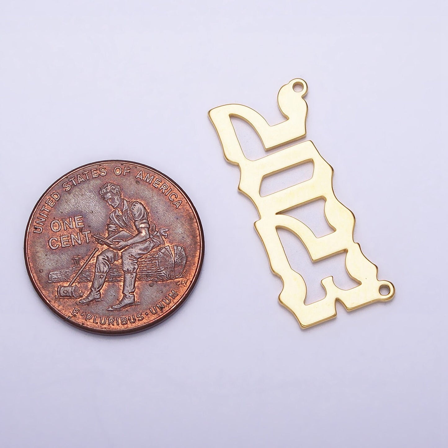 14K Gold Filled 2023 Year Charm Pendant, 2023 Graduation, Graduate Charm Pendant, DIY Handmade Jewelry Supply Y-851