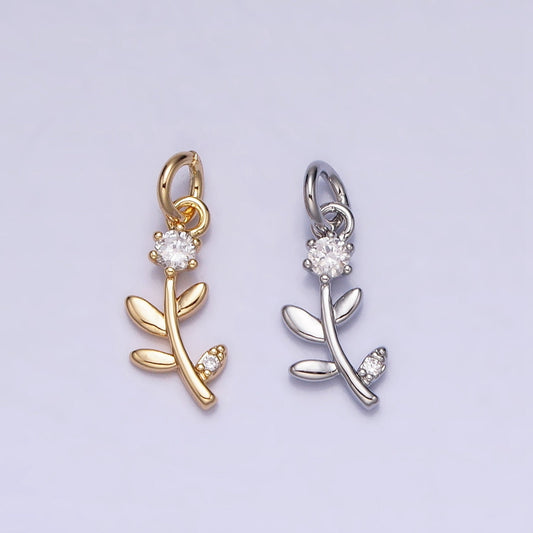 Gold Flower 24K Gold Filled Tiny Charms, Gold Filled Enamel Charm, Gold Floral charm Spring Colorful Jewelry Inspired, 1598