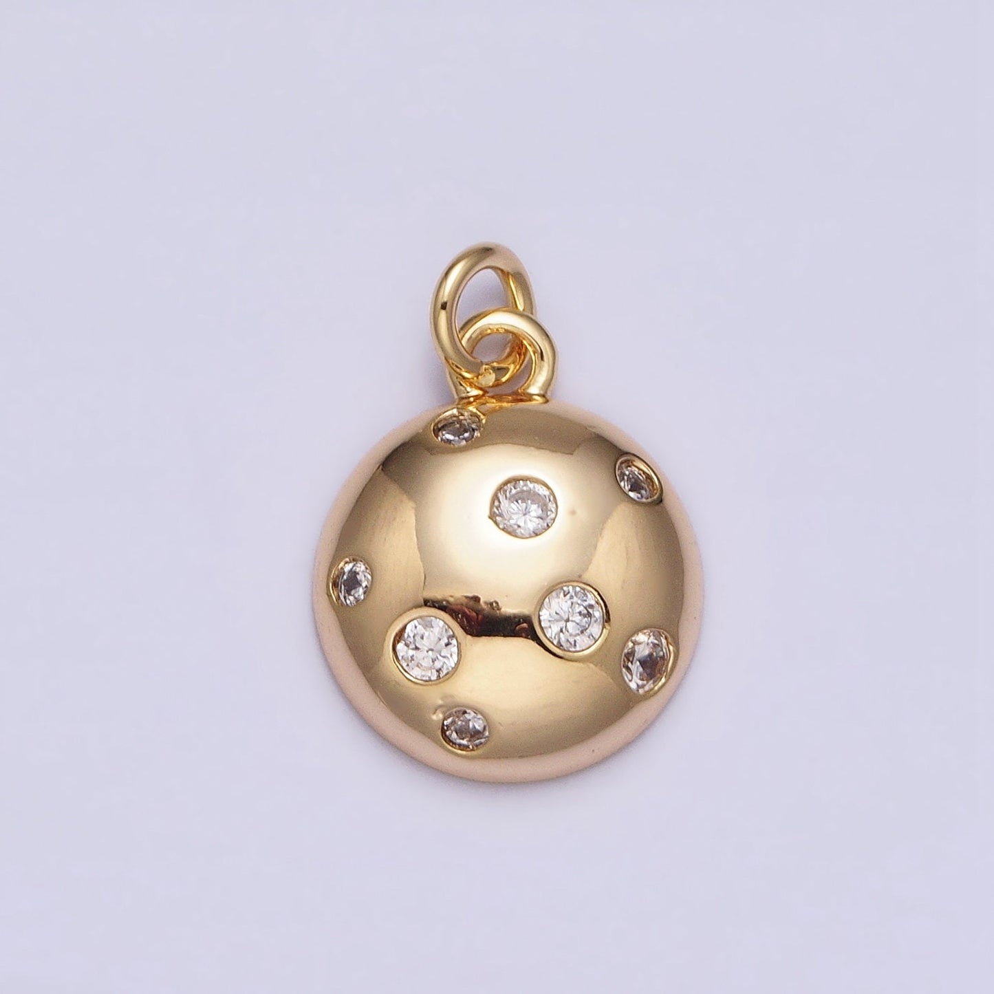 Dainty Gold Bubble Charm, Bubble Pendant, Bubble Round Ball Charm, Tiny Bubble Charm 16k Gold Filled AC510
