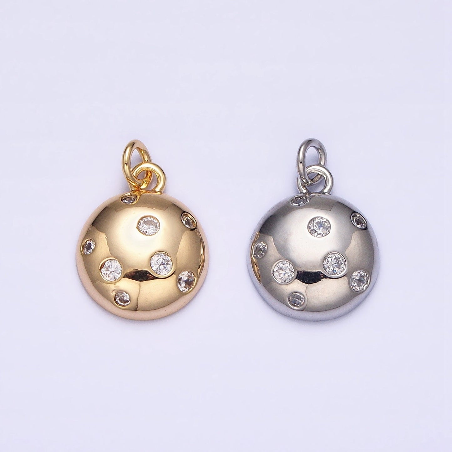 Dainty Gold Bubble Charm, Bubble Pendant, Bubble Round Ball Charm, Tiny Bubble Charm 16k Gold Filled AC510