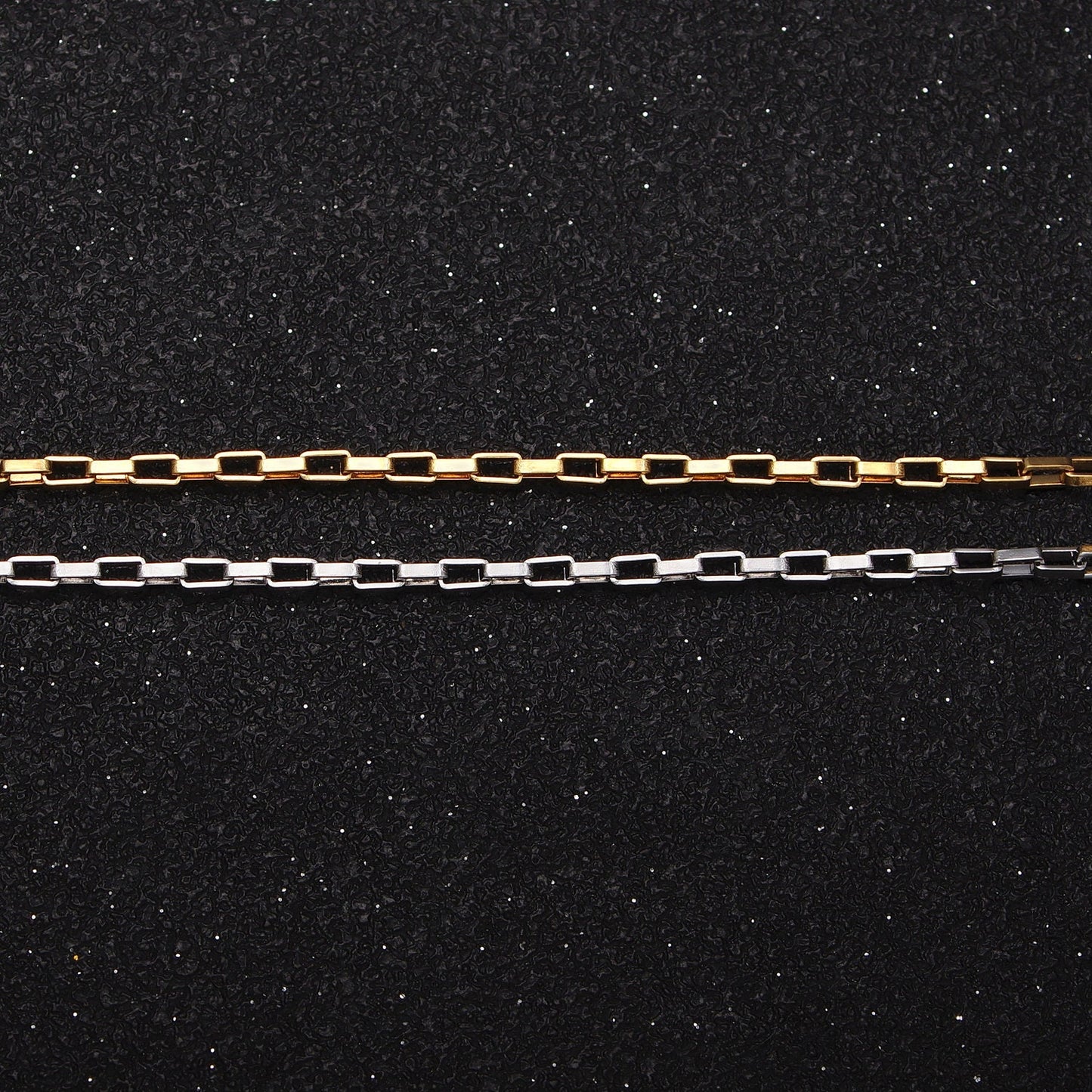 17.7 Inch Stainless Steel Paperclip Finished Unisex Chain, Ready to Wear Stainless Tiny link Chain for Necklace component Supply WA1696