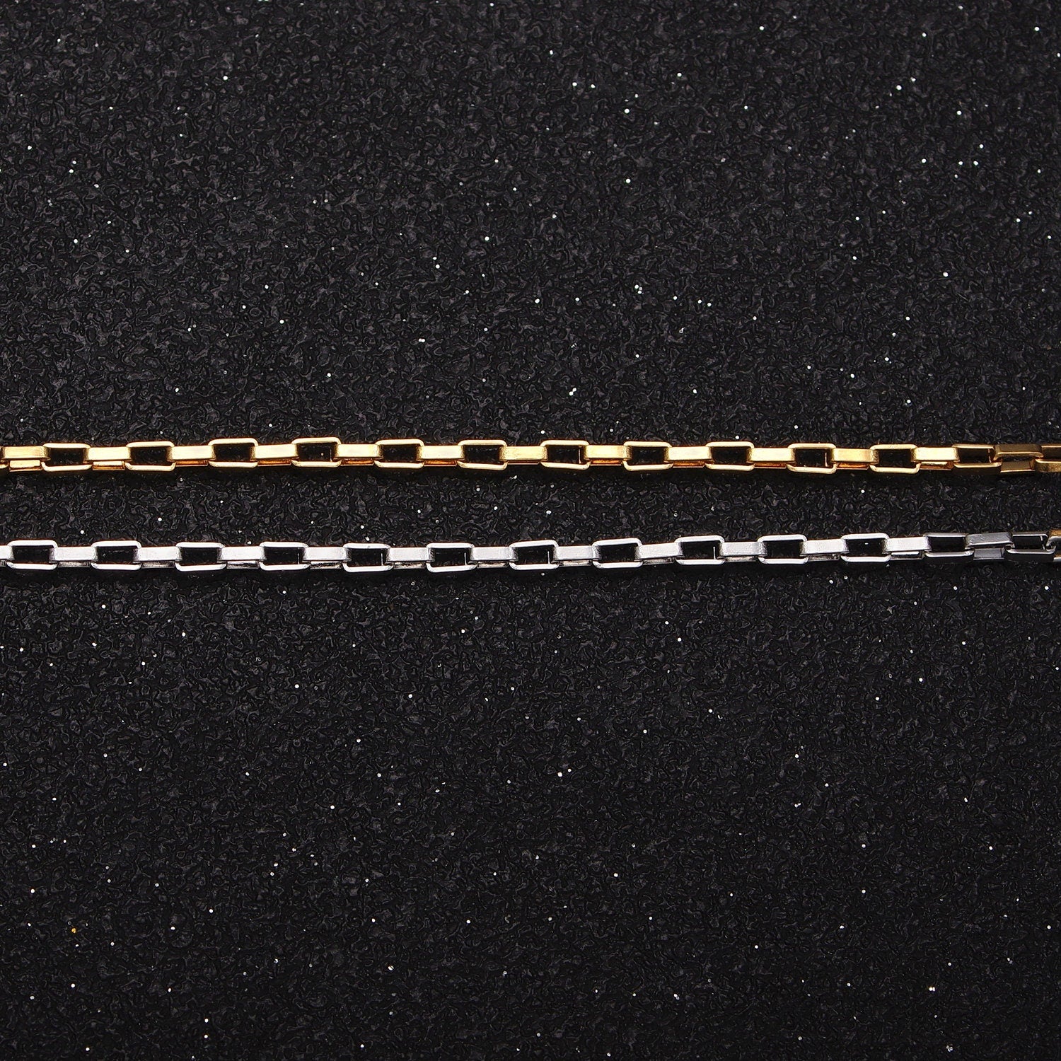17.7 Inch Stainless Steel Paperclip Finished Unisex Chain, Ready to Wear Stainless Tiny link Chain for Necklace component Supply WA1696