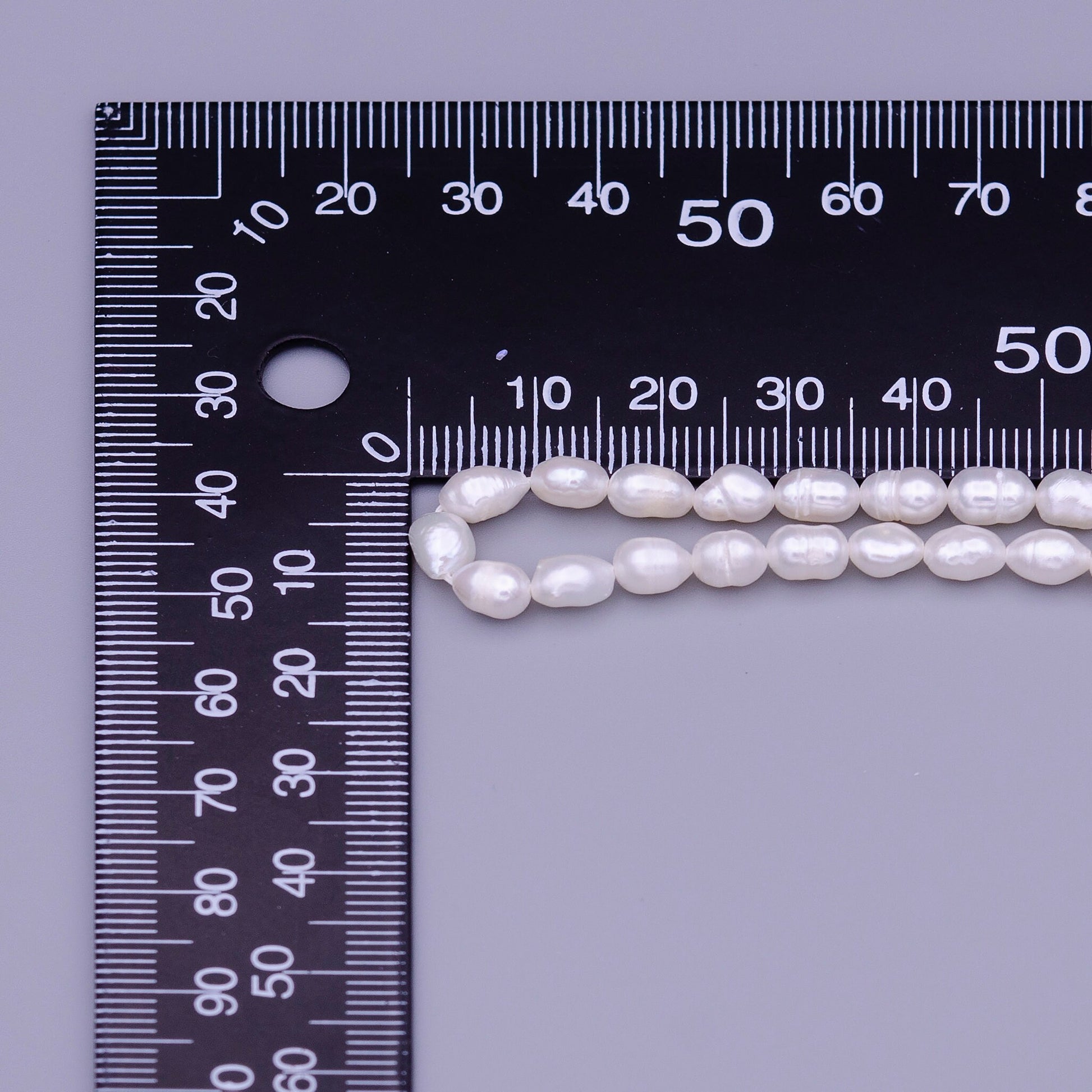 4.5mm - 5mm Seed Pearl Beads Natural White Color Potato Freshwater Pearls Genuine Freshwater Pearl Seed by strand WA-1313