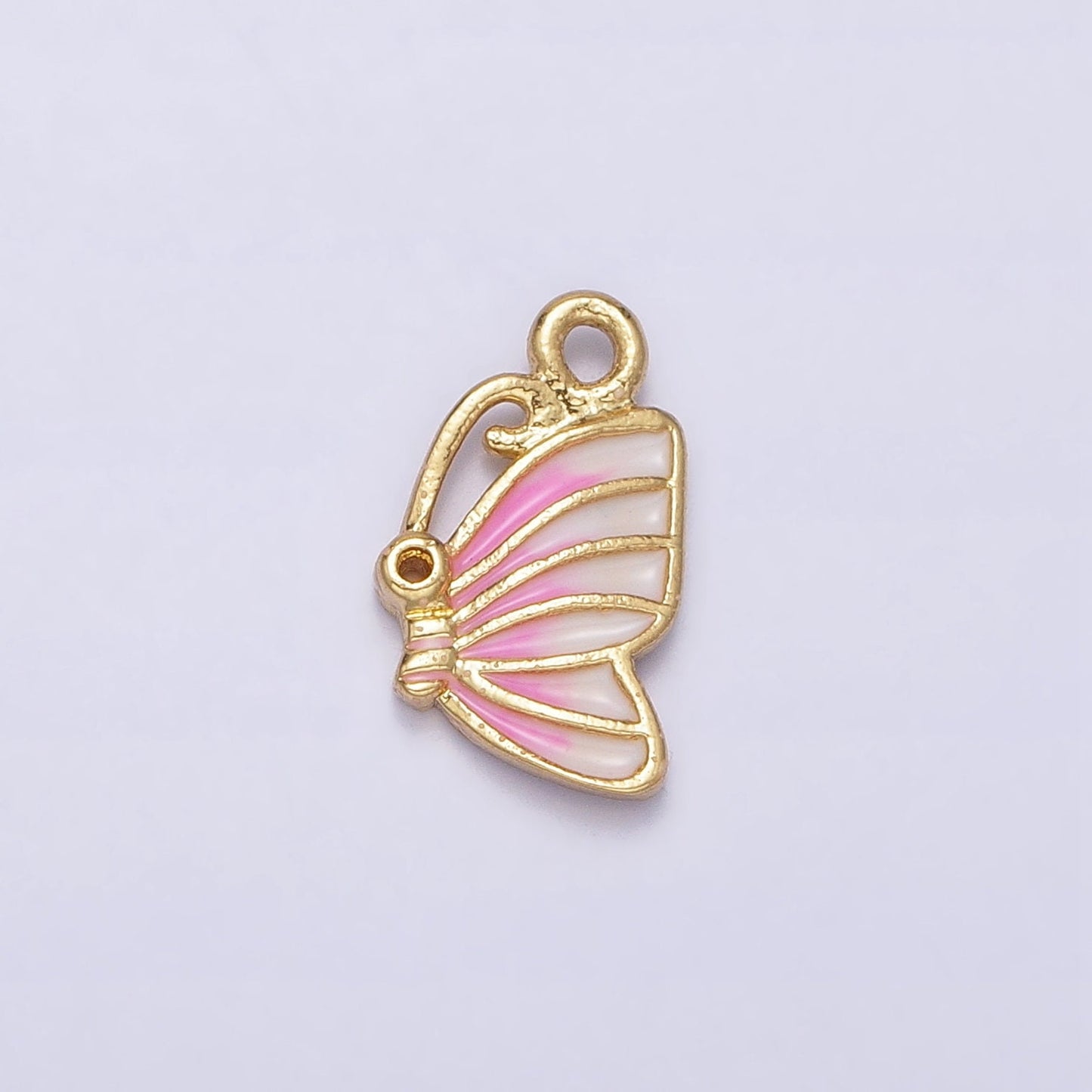 Teeny Tiny Butterfly Charm Gold Plated Charm for bracelet necklace earring component ac418