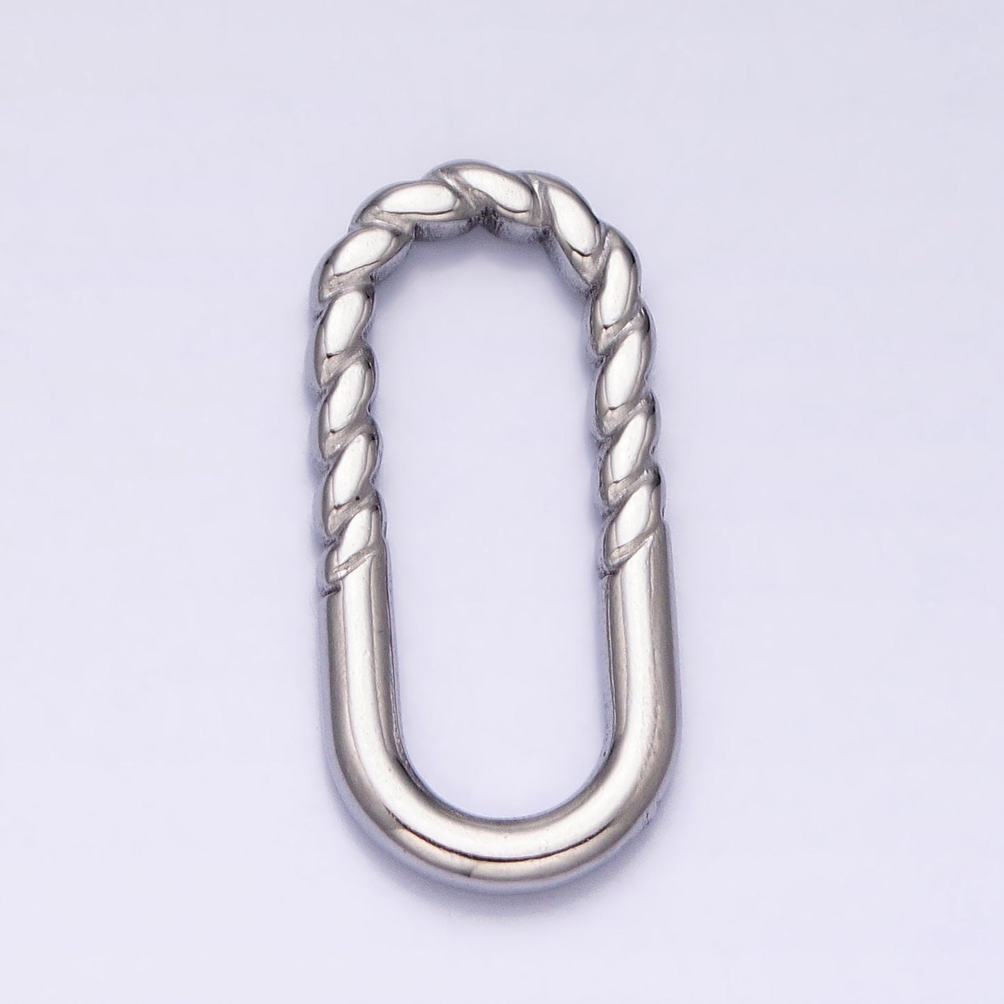 Gold Charm Enhancer Connector Twisted Rope Gold Oval Link Chain Enhancer Multiple Charm Thick Link Z290