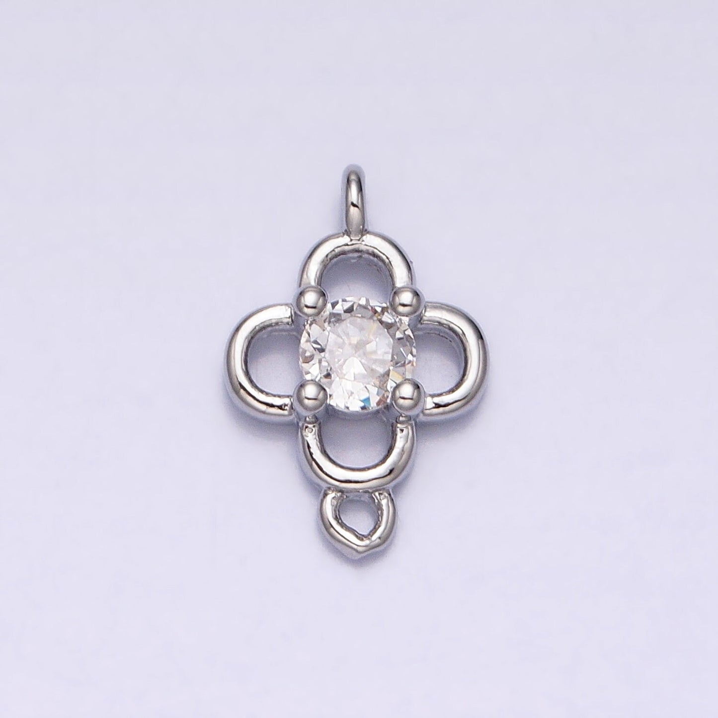 Mini Gold Clover Charm Connector for Bracelet Necklace Lucky Flower Jewelry Finding Handmade Necklace Earring Bracelet Link Connector AA966