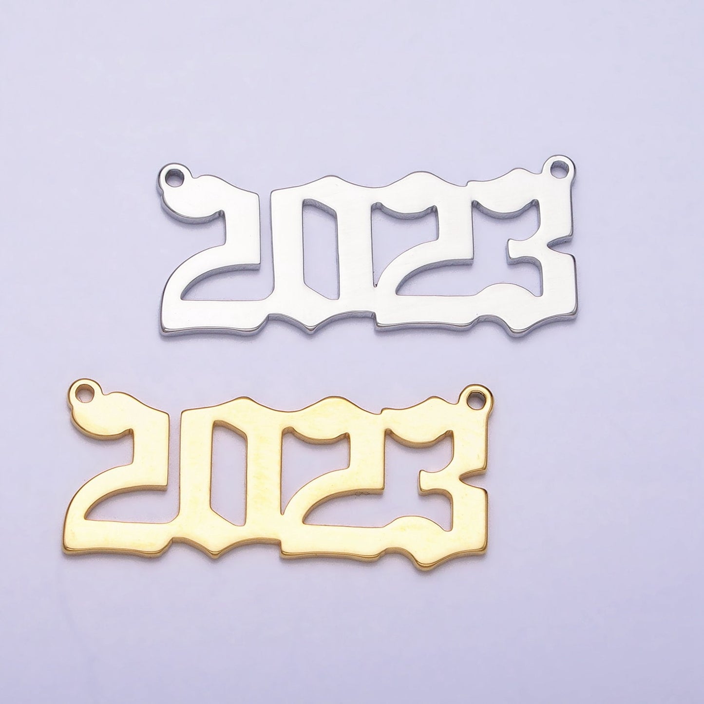 14K Gold Filled 2023 Year Charm Pendant, 2023 Graduation, Graduate Charm Pendant, DIY Handmade Jewelry Supply Y-851