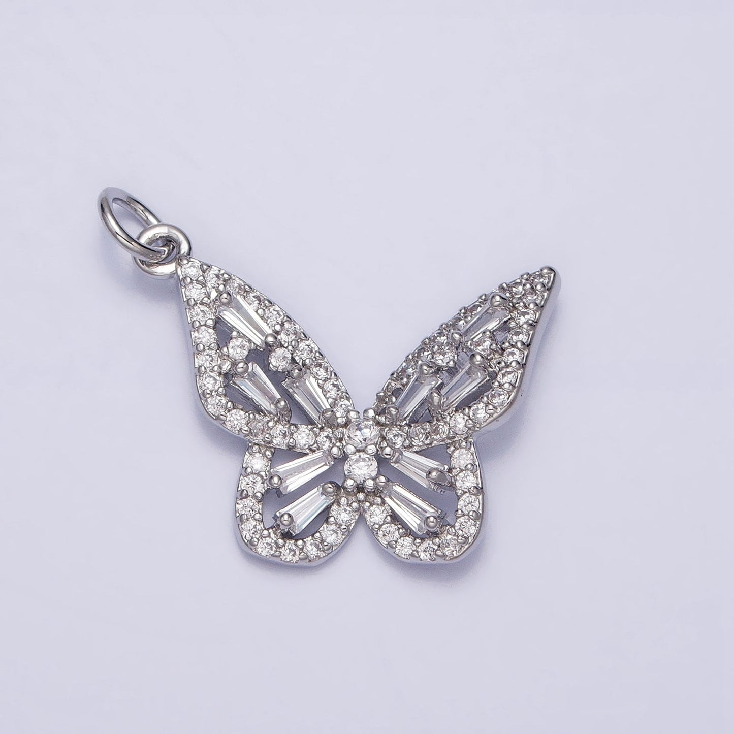 Dainty 18K Gold Plated Micro Pave Monarch Butterfly Charm, Cubic Zirconia Mariposa Pendant Charm, Gold Charm,DIYJewelry,chp321-323
