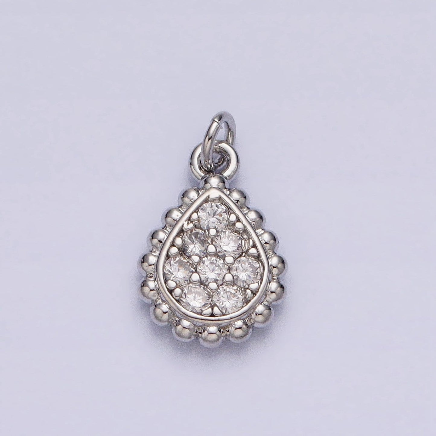 Mini Tear Drop Pendant Pear Cubic Charm, Jewelry suppliers, Beaded charm, 18k Gold Filled Finding for Necklace Bracelet Supply AC615