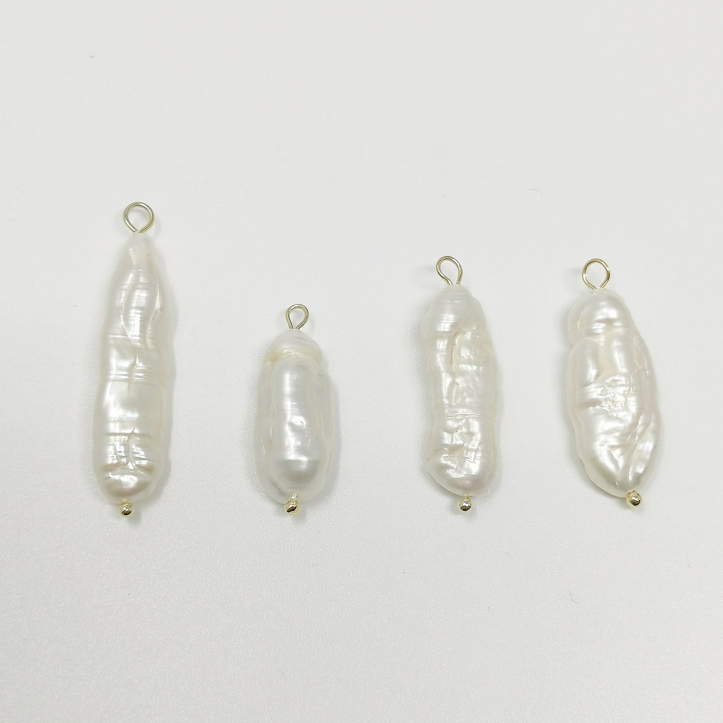 Products 1x Freeform Rice pearls Charm Natural white pearls Pendant Natural freshwater pearls Small pearls Charm for jewelry Making P1572