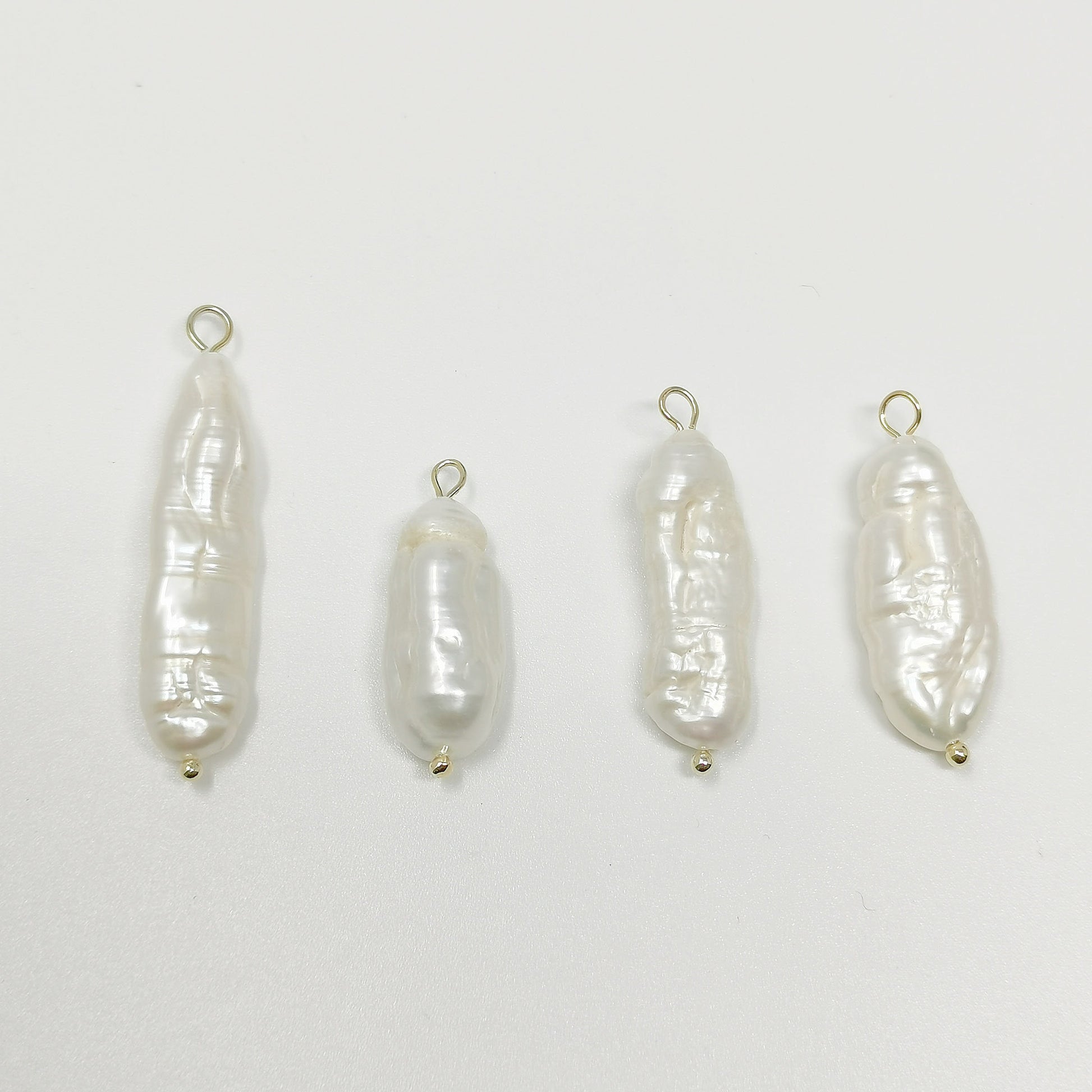 Products 1x Freeform Rice pearls Charm Natural white pearls Pendant Natural freshwater pearls Small pearls Charm for jewelry Making P1572