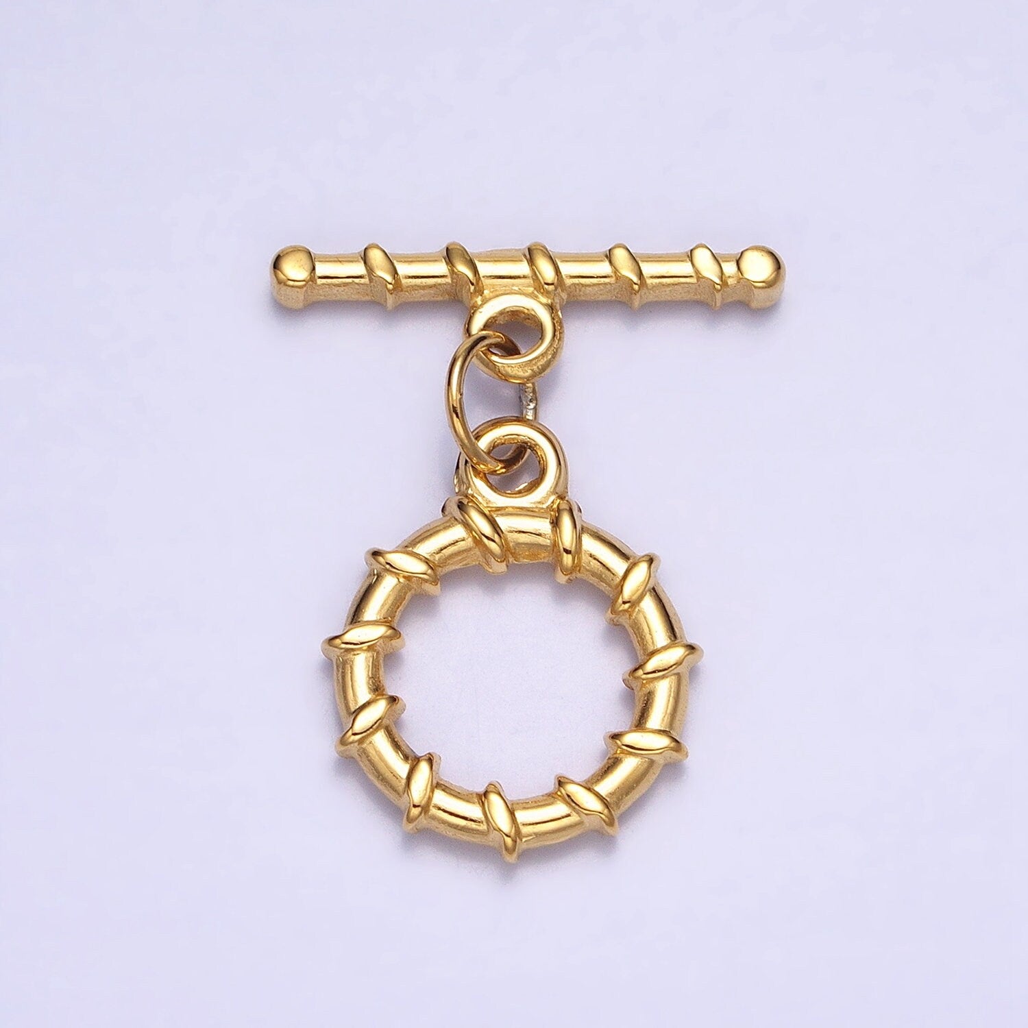 Round Toggle Clasp Connector, 18k Gold Filled OT Clasp End Clasp for Bracelet Necklace Closure | Z299