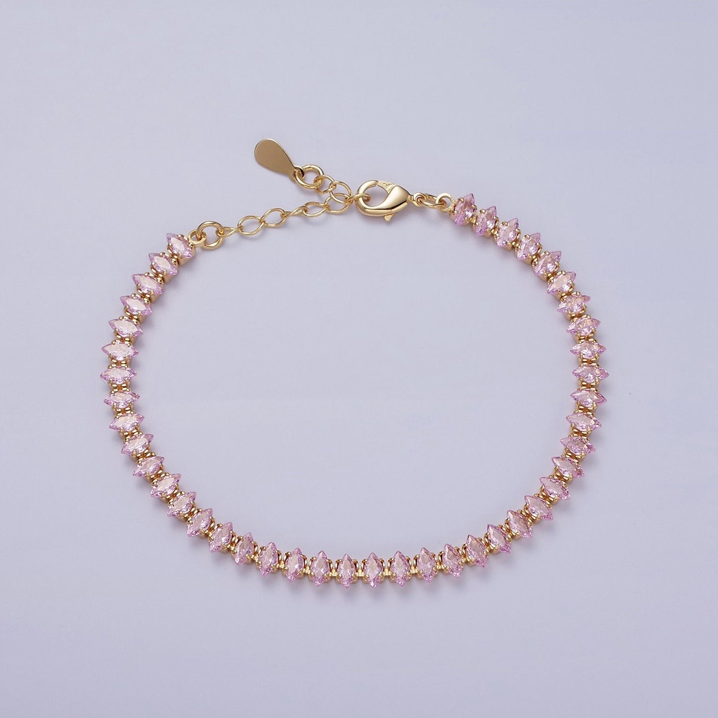 Dainty Gold Tennis Bracelet, Silver Bracelet, Diamond CZ Bracelet Mother Day Gift for Her, CZ Tennis Bracelet