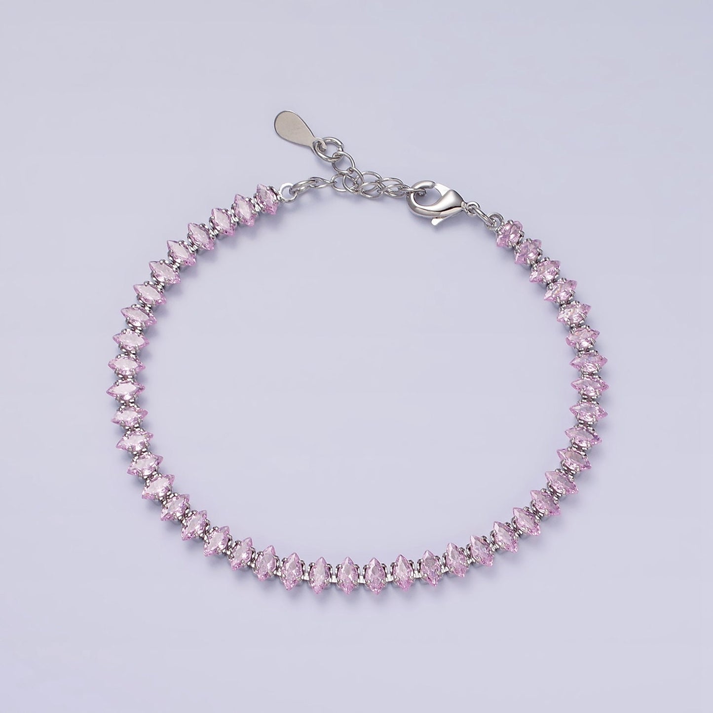 Dainty Gold Tennis Bracelet, Silver Bracelet, Diamond CZ Bracelet Mother Day Gift for Her, CZ Tennis Bracelet