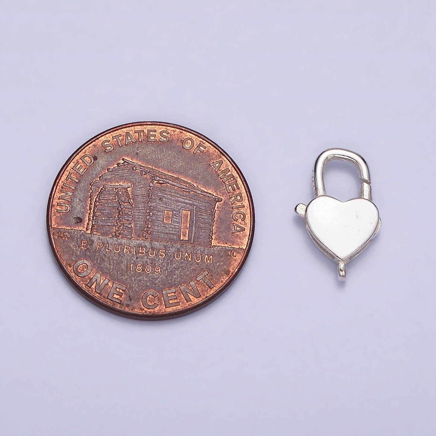 S925 Sterling Silver Love Heart Lobster Clasp Heart Trigger Clasp – Lobster Claw for Jewelry Making Supplies | SL-289
