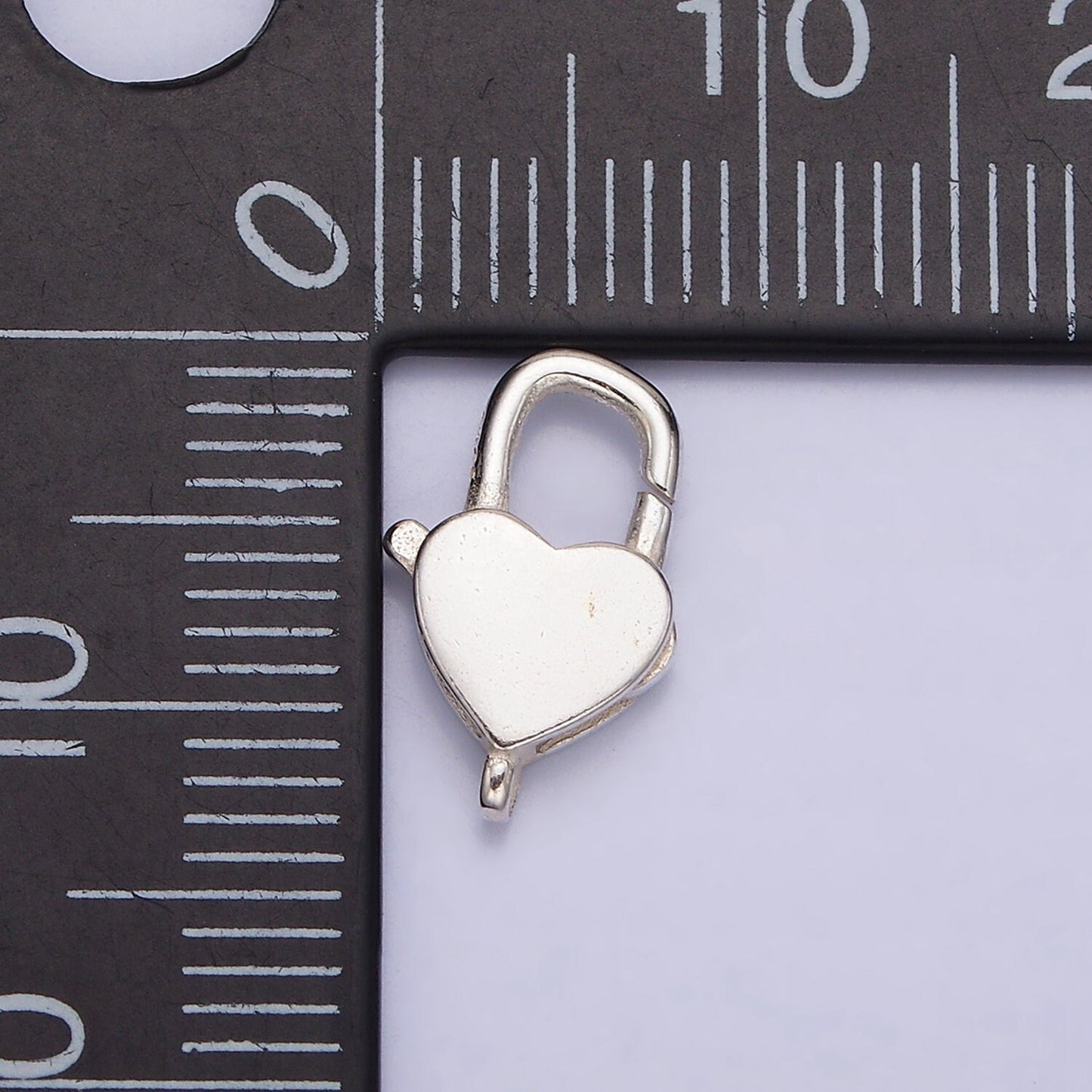 S925 Sterling Silver Love Heart Lobster Clasp Heart Trigger Clasp – Lobster Claw for Jewelry Making Supplies | SL-289