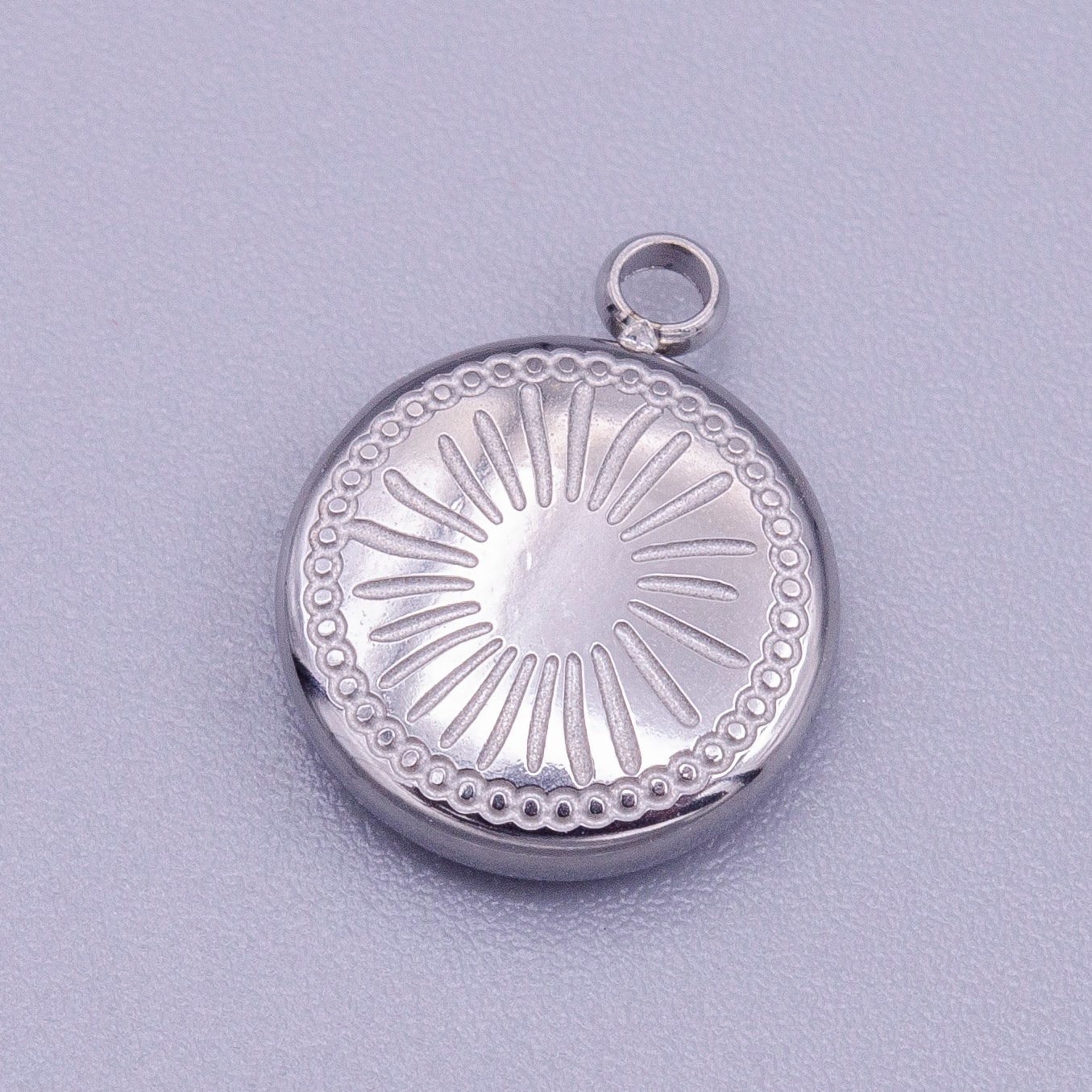 Mini Gold Silver Sun Charm- sun burst charm, Dainty Charms Stainless Steel Sun Charm, Sun Rays, Celestial Charm P-913